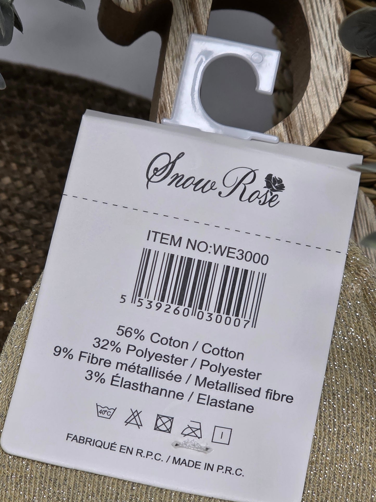 BICHETTE - Chaussette à Paillette Enfant Beige Clair