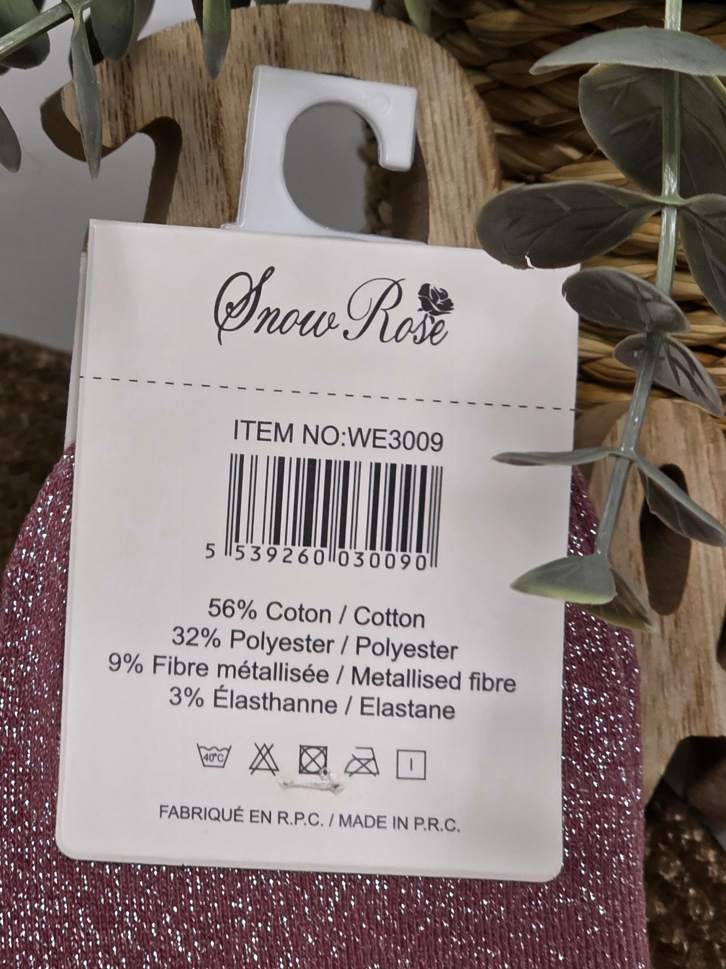 PETIT COEUR - Chaussette à Paillette Enfant Violine