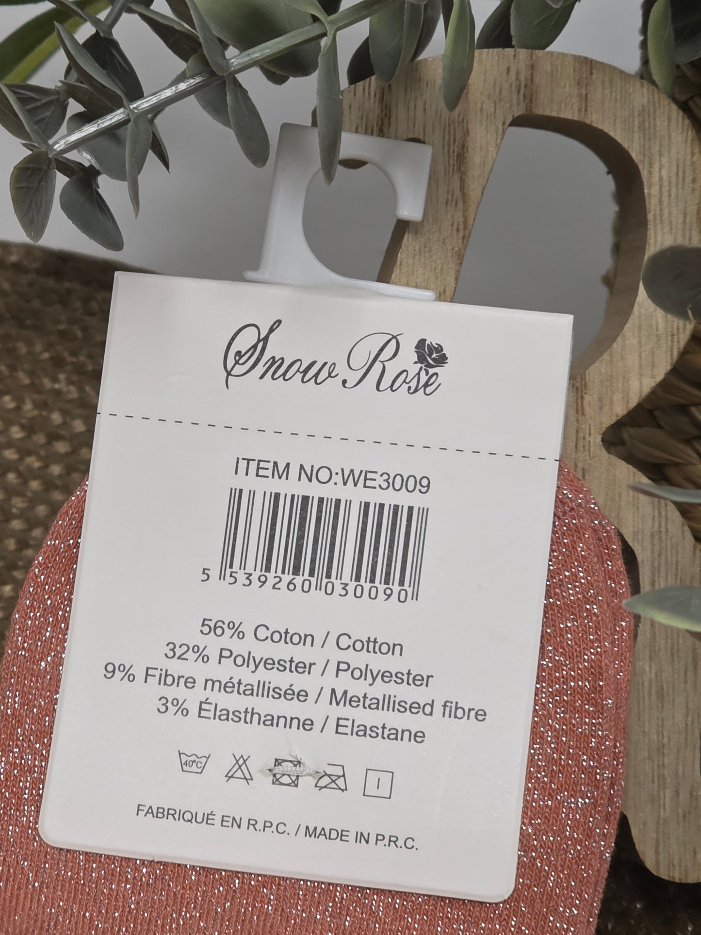 PETIT COEUR - Chaussette à Paillette Enfant Corail Foncé