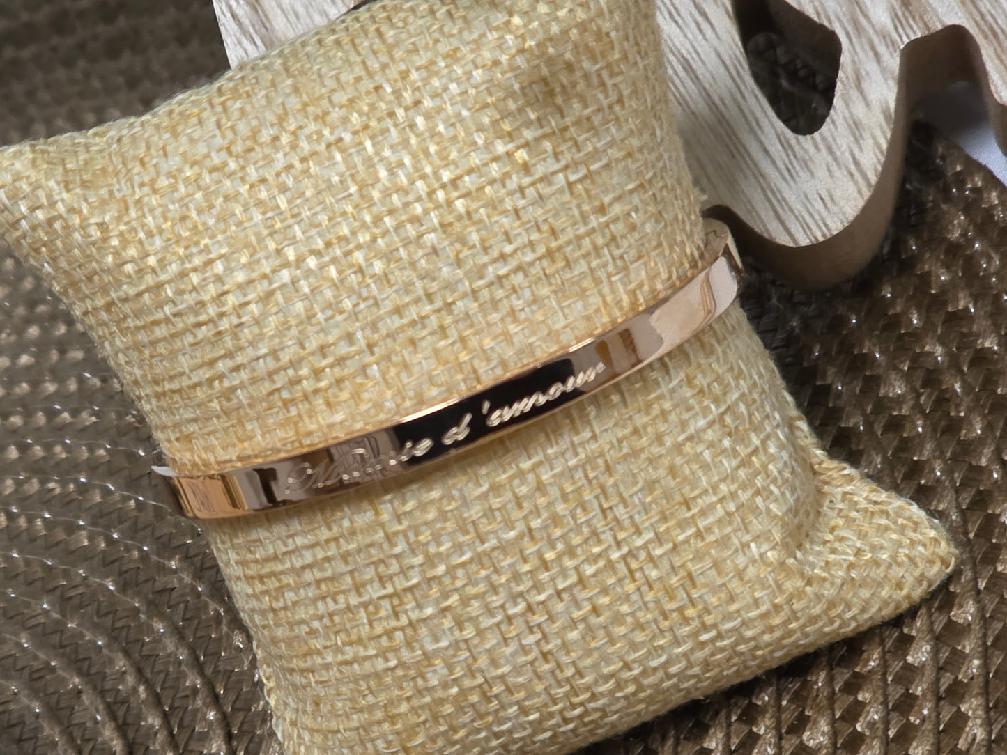 LES BRACELETS A MESSAGE " MAMIE D'AMOUR " Cuivré