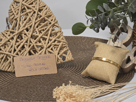 LES BRACELETS A MESSAGE " MAMIE FORMIDABLE " Doré