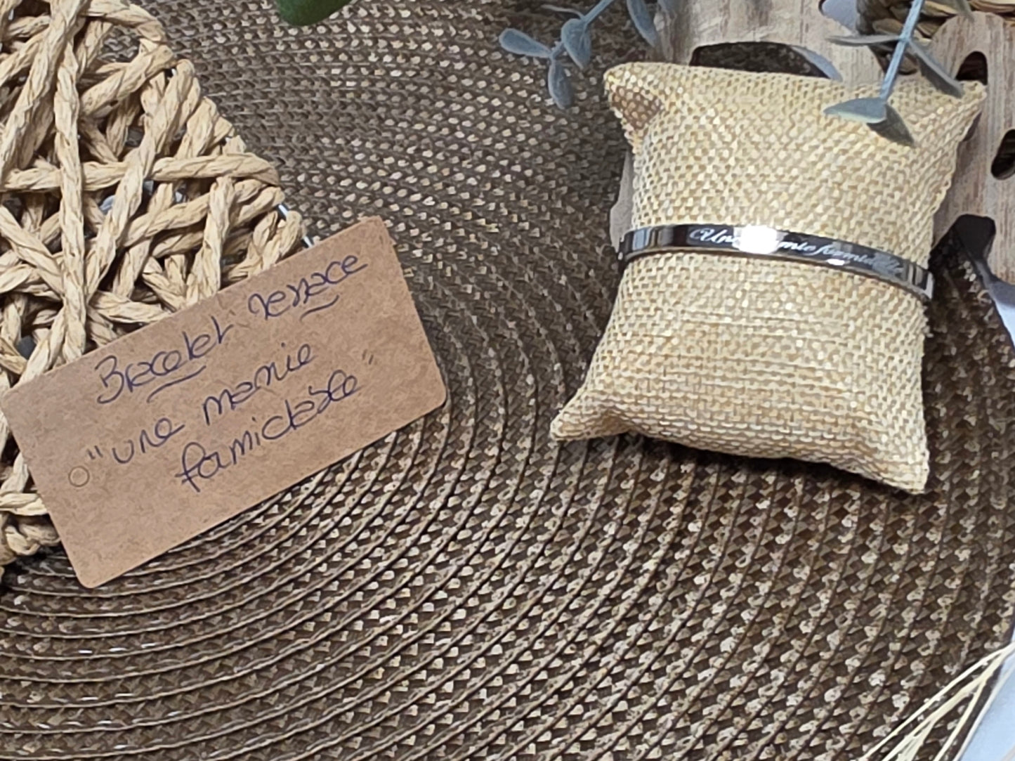 LES BRACELETS A MESSAGE " MAMIE FORMIDABLE " Argenté
