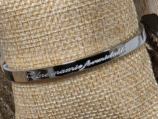 LES BRACELETS A MESSAGE " MAMIE FORMIDABLE " Argenté