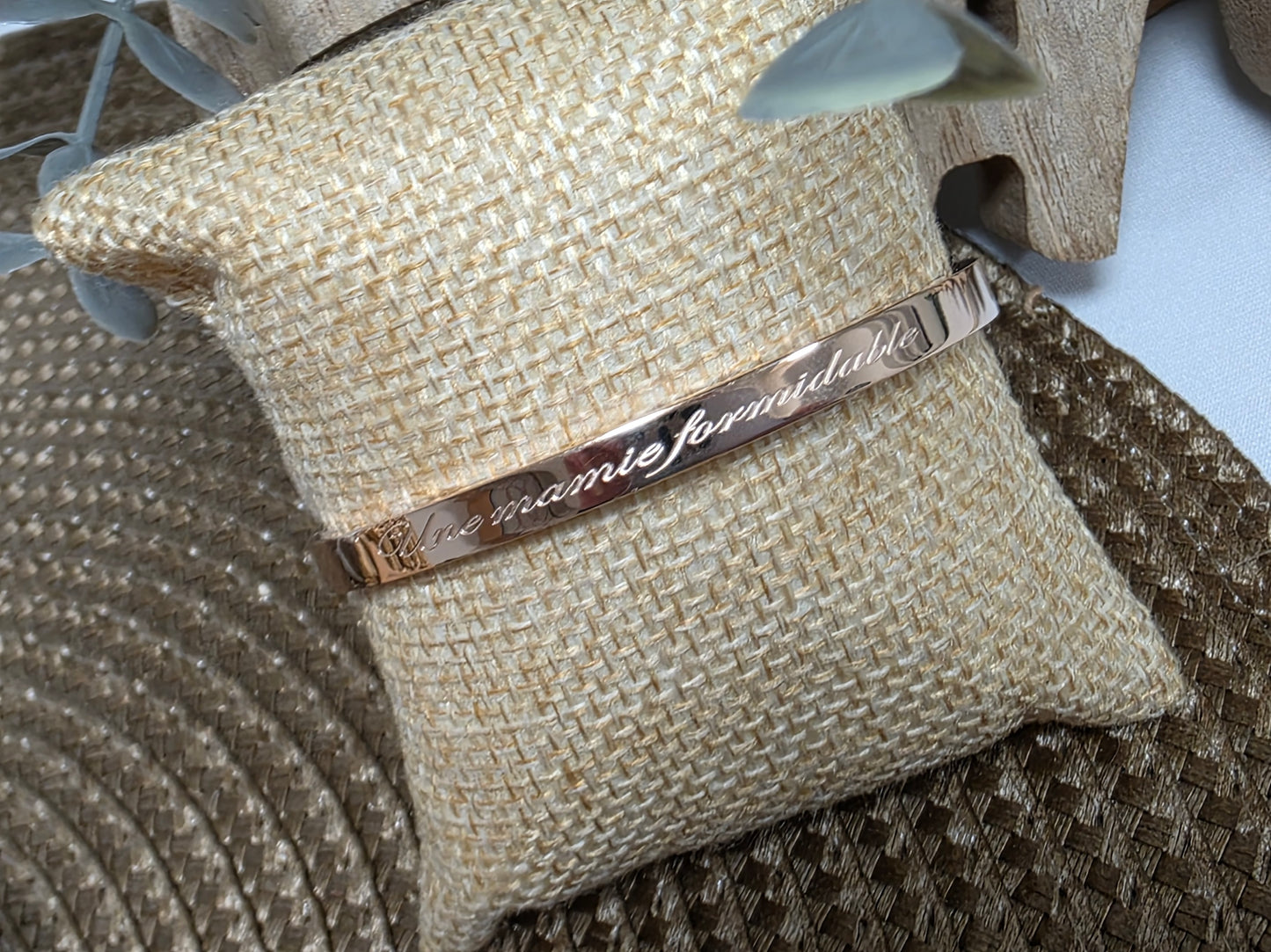 LES BRACELETS A MESSAGE " MAMIE FORMIDABLE " Cuivré