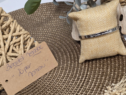 LES BRACELETS A MESSAGE " SUPER MAMAN " Argenté
