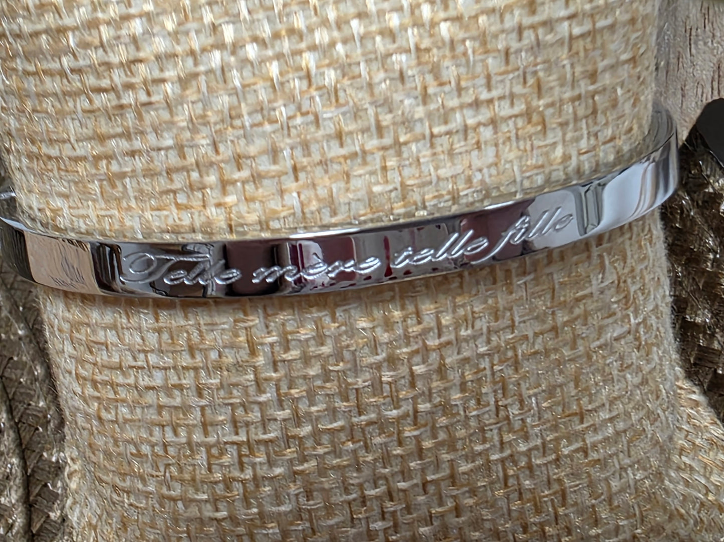 LES BRACELETS A MESSAGE " TELLE MERE TELLE FILLE " Argenté