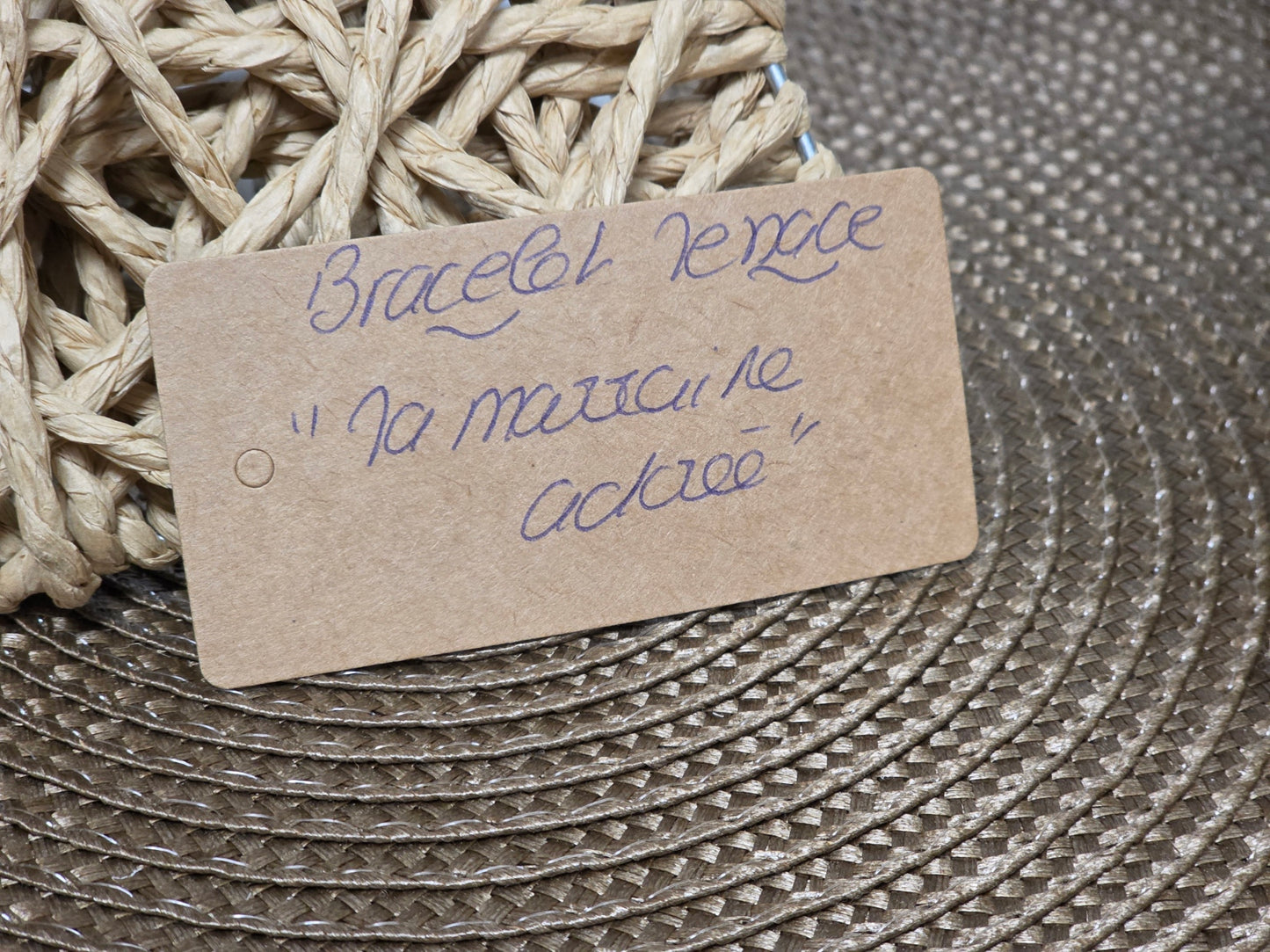 LES BRACELETS A MESSAGE " MA MARRAINE ADOREE " Doré