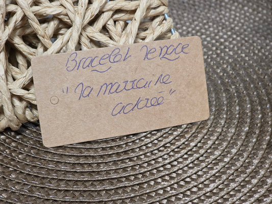 LES BRACELETS A MESSAGE " MA MARRAINE ADOREE " Doré