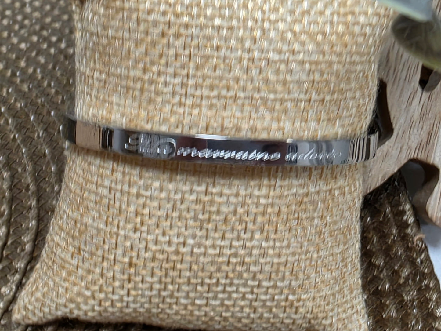 LES BRACELETS A MESSAGE " MA MARRAINE ADOREE " Argenté