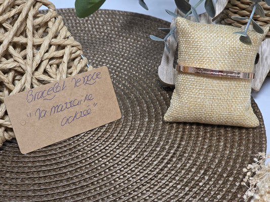 LES BRACELETS A MESSAGE " MA MARRAINE ADOREE " Cuivré