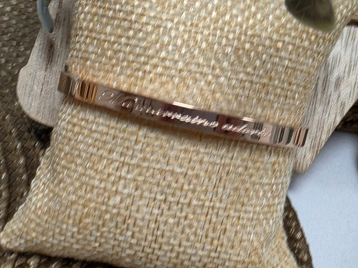 LES BRACELETS A MESSAGE " MA MARRAINE ADOREE " Cuivré