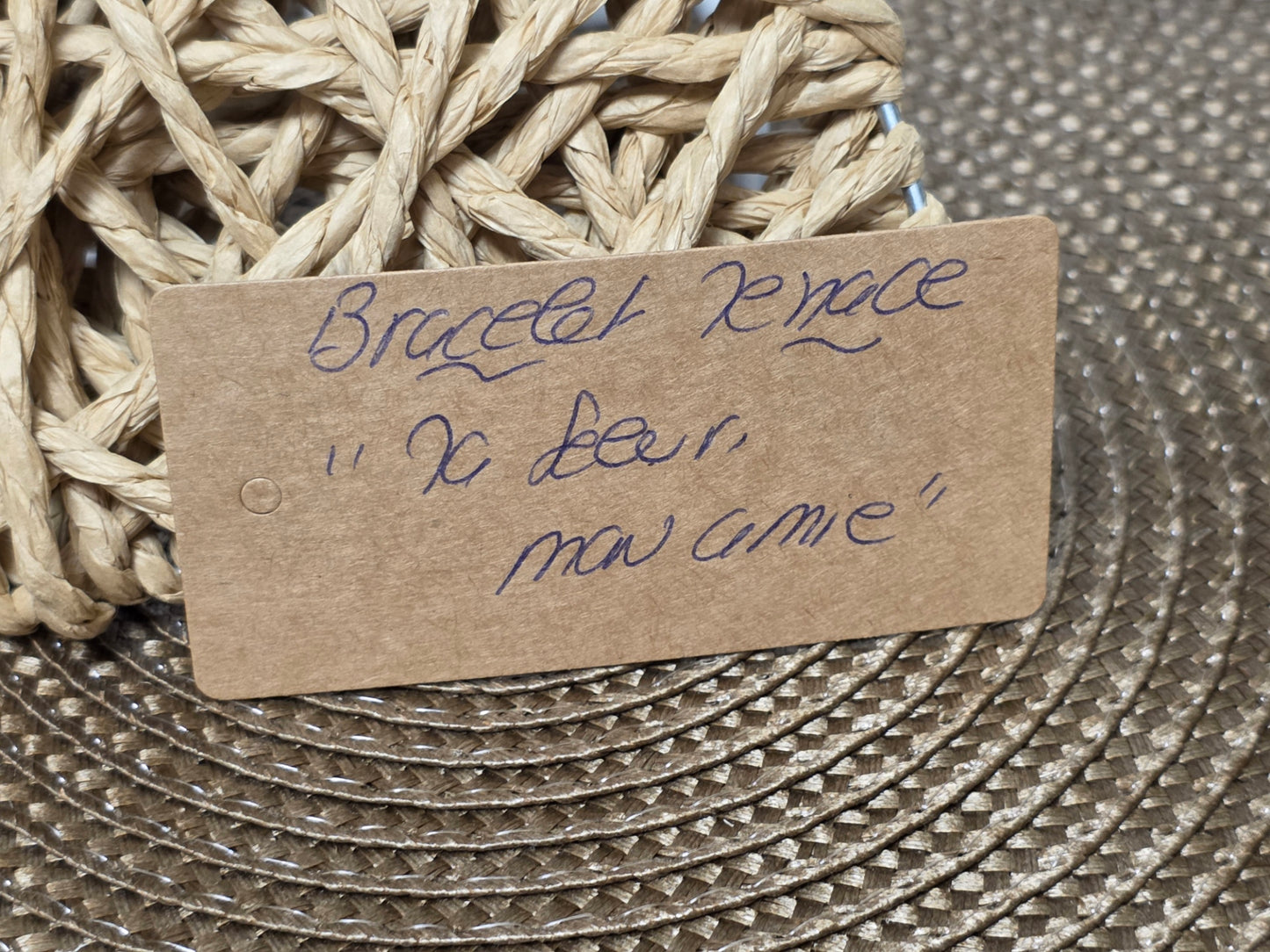 LES BRACELETS A MESSAGE " MA SOEUR, MON AMIE " Doré