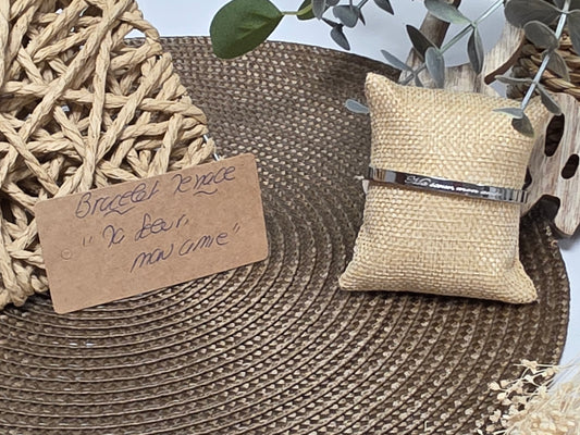 LES BRACELETS A MESSAGE " MA SOEUR, MON AMIE " Argenté