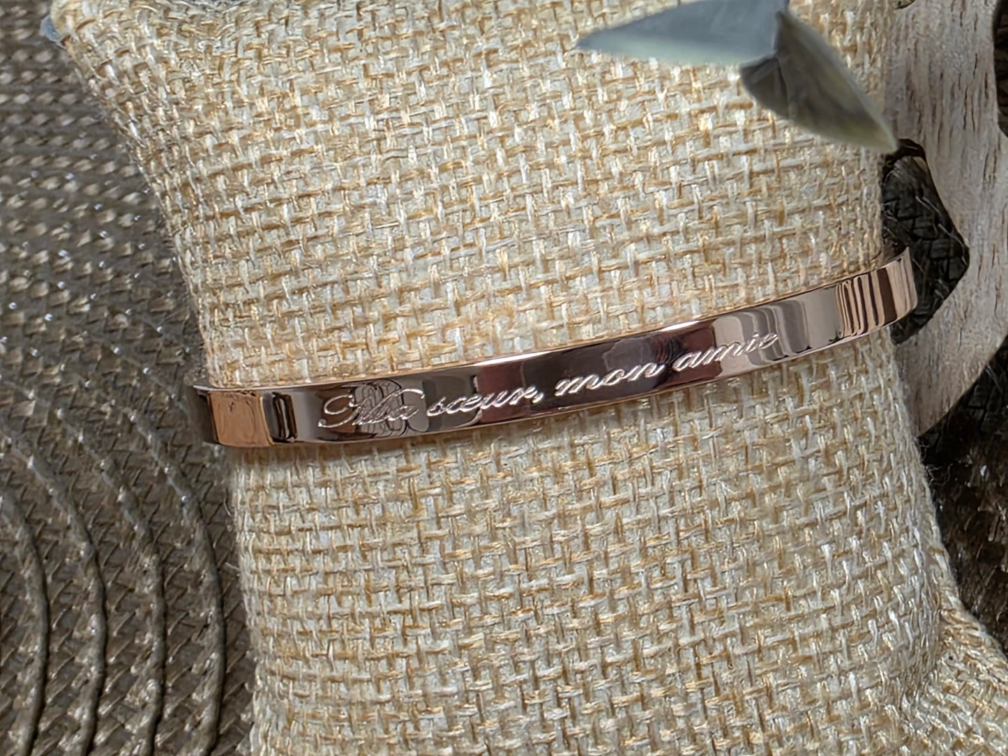 LES BRACELETS A MESSAGE " MA SOEUR, MON AMIE " Cuivré