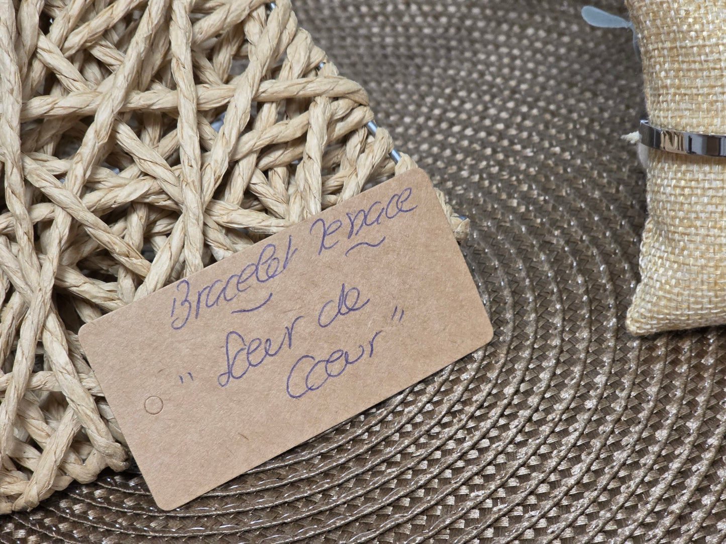 LES BRACELETS A MESSAGE " SOEUR DE COEUR " Argenté