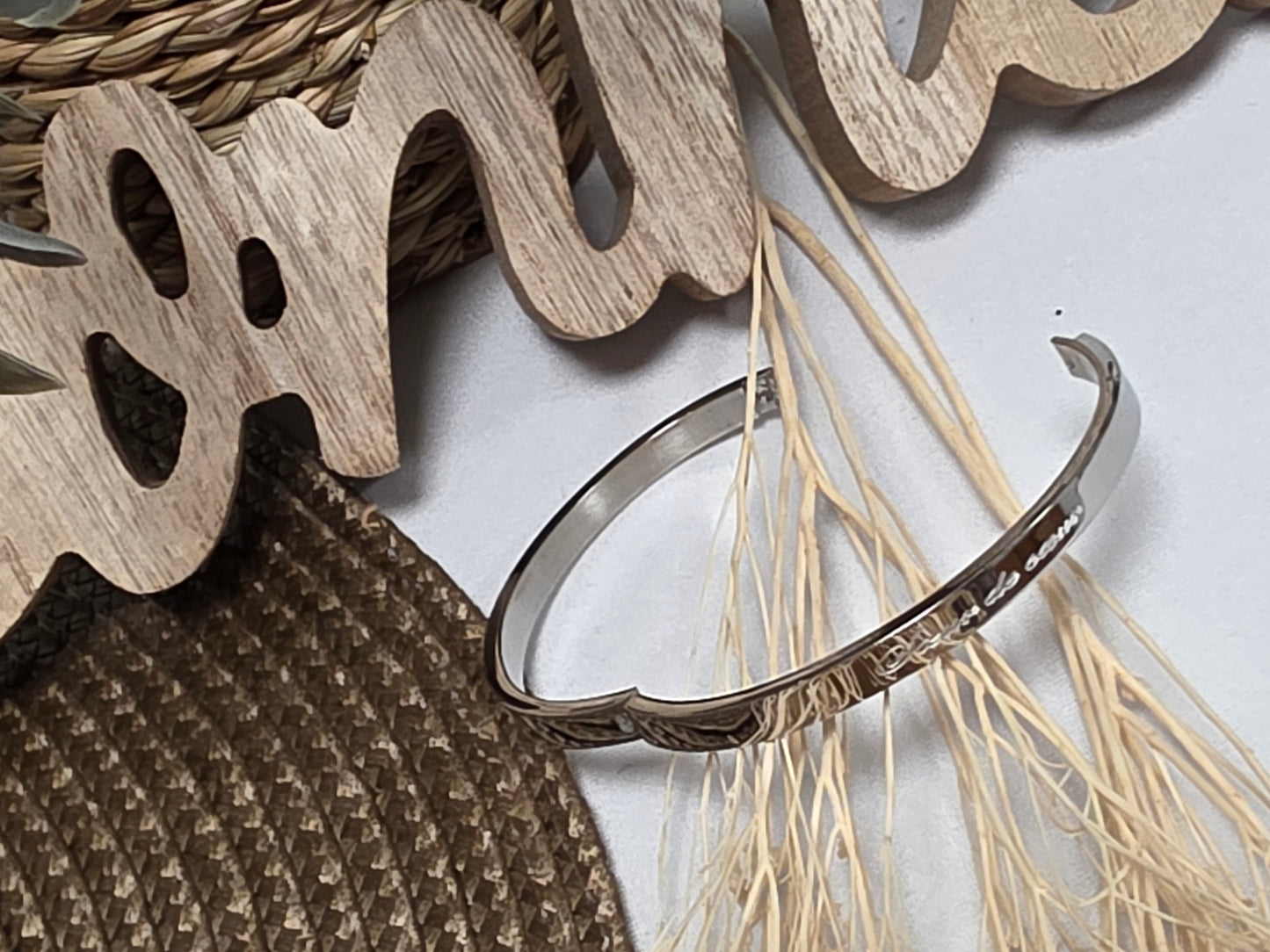 LES BRACELETS A MESSAGE " SOEUR DE COEUR " Argenté