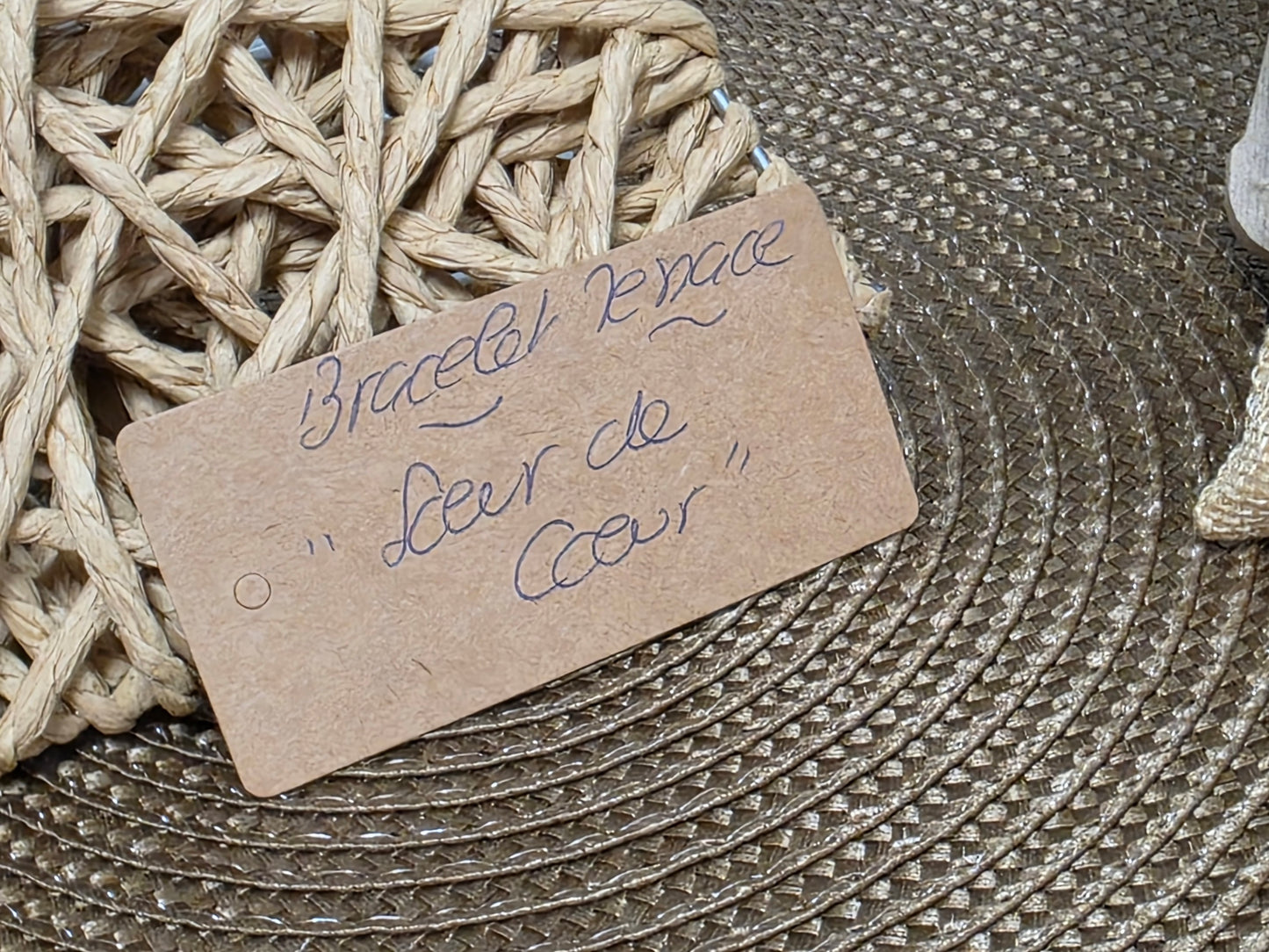 LES BRACELETS A MESSAGE " SOEUR DE COEUR " Cuivré