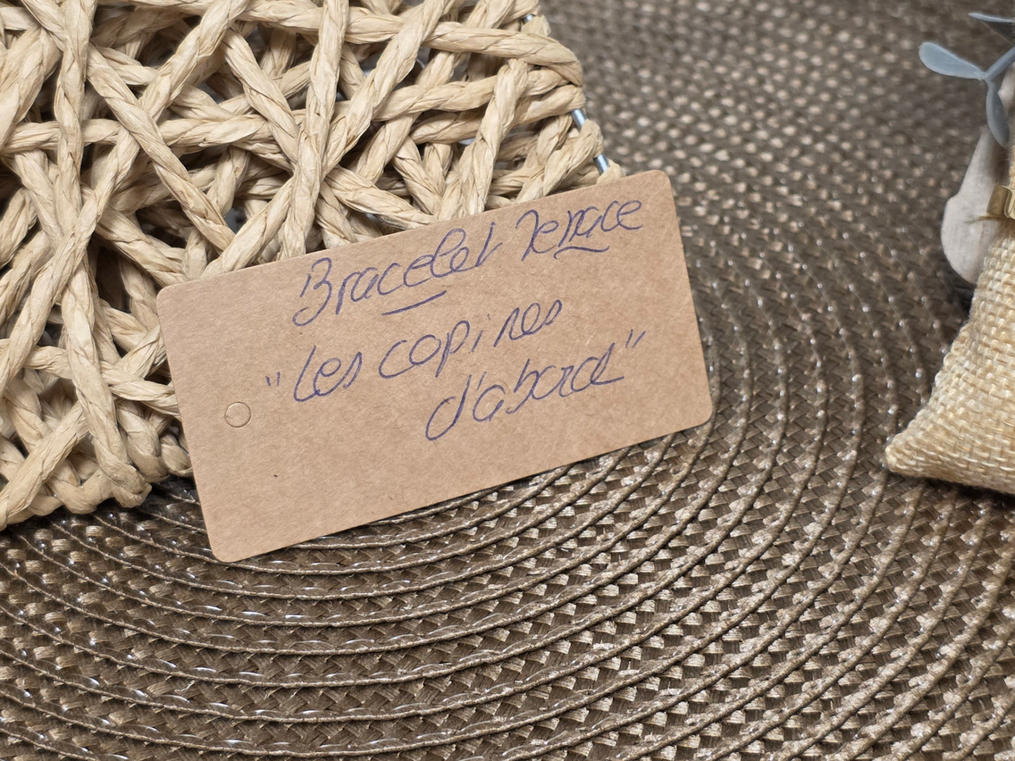 LES BRACELETS A MESSAGE " LES COPINES D'ABORD " Doré