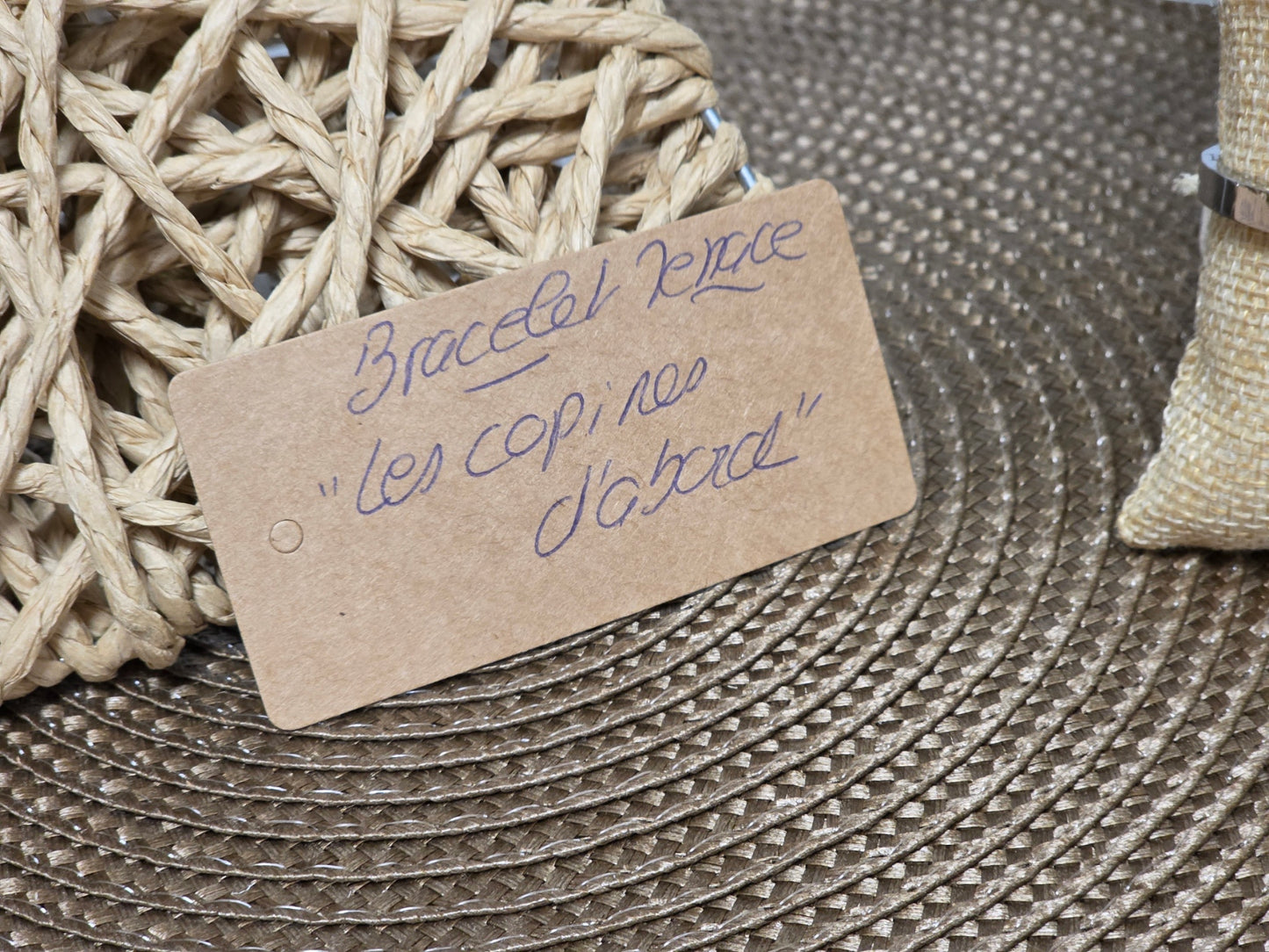 LES BRACELETS A MESSAGE " LES COPINES D'ABORD " Argenté