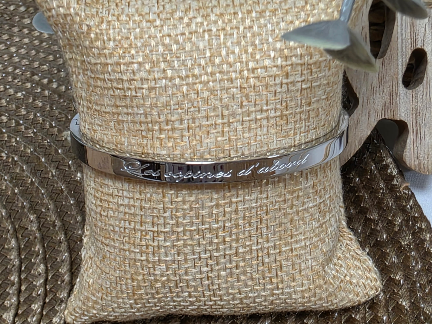 LES BRACELETS A MESSAGE " LES COPINES D'ABORD " Argenté