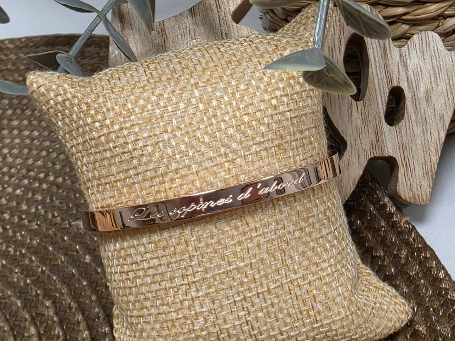 LES BRACELETS A MESSAGE " LES COPINES D'ABORD " Cuivré