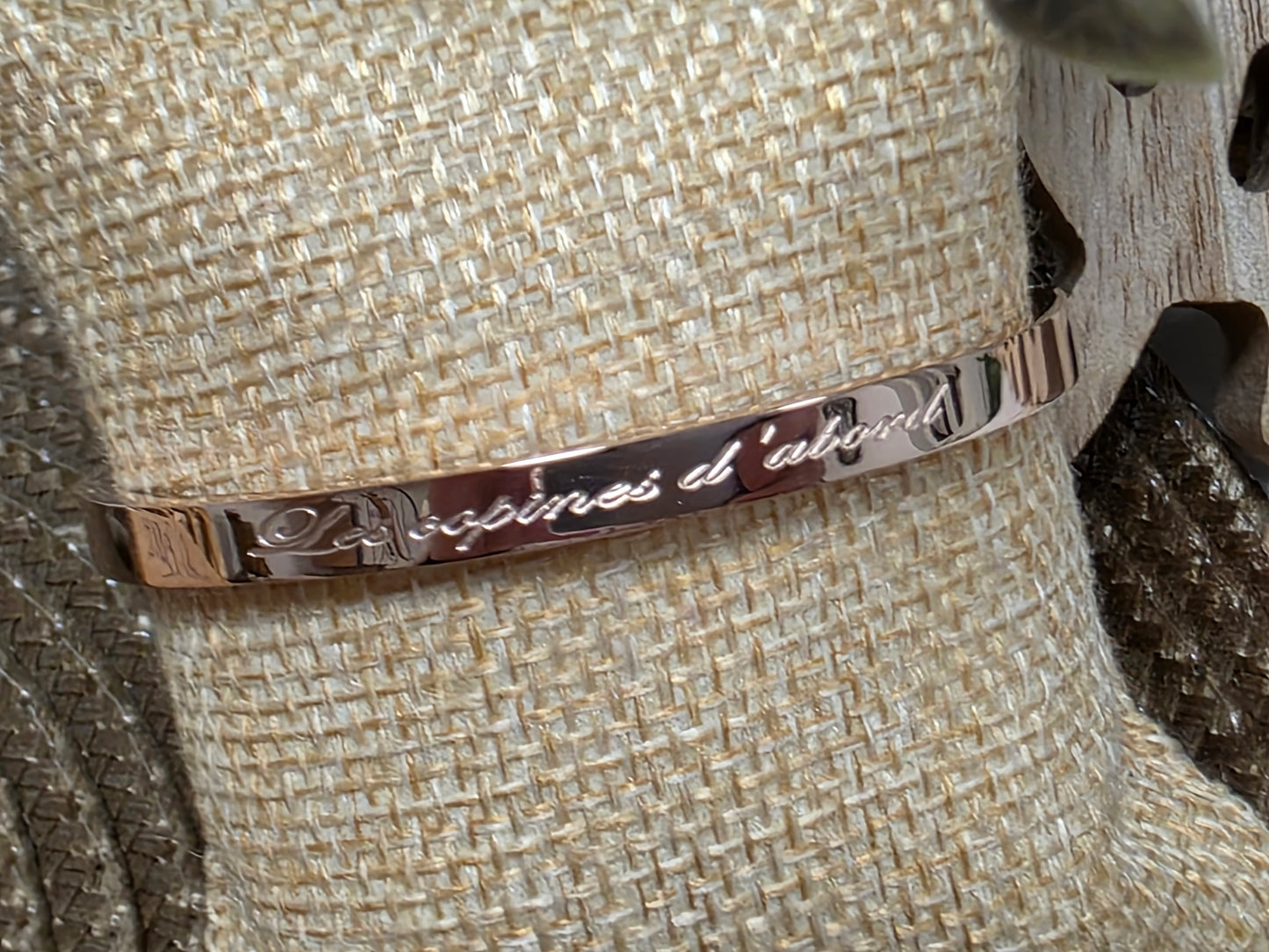 LES BRACELETS A MESSAGE " LES COPINES D'ABORD " Cuivré
