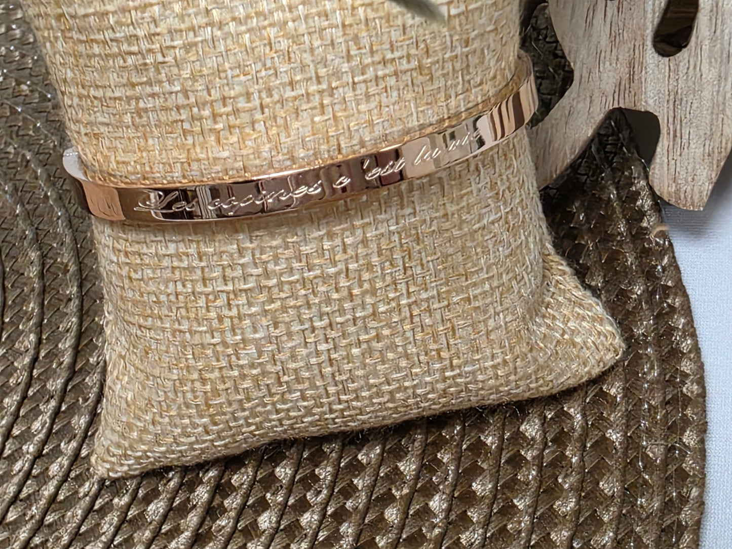 LES BRACELETS A MESSAGE " LES COPINES C'EST LA VIE " Cuivré