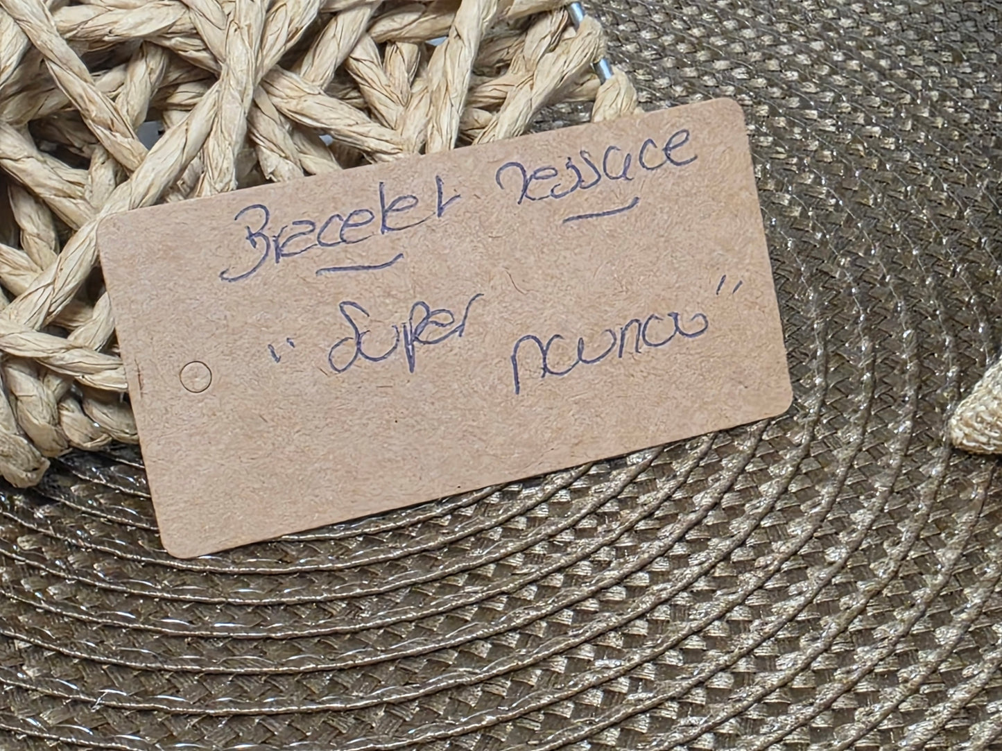 LES BRACELETS A MESSAGE " SUPER NOUNOU " Argenté