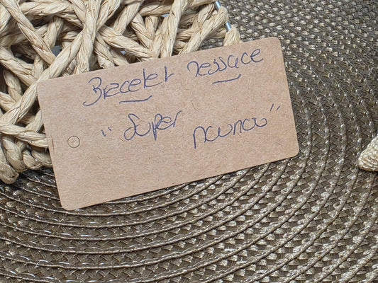 LES BRACELETS A MESSAGE " SUPER NOUNOU " Argenté