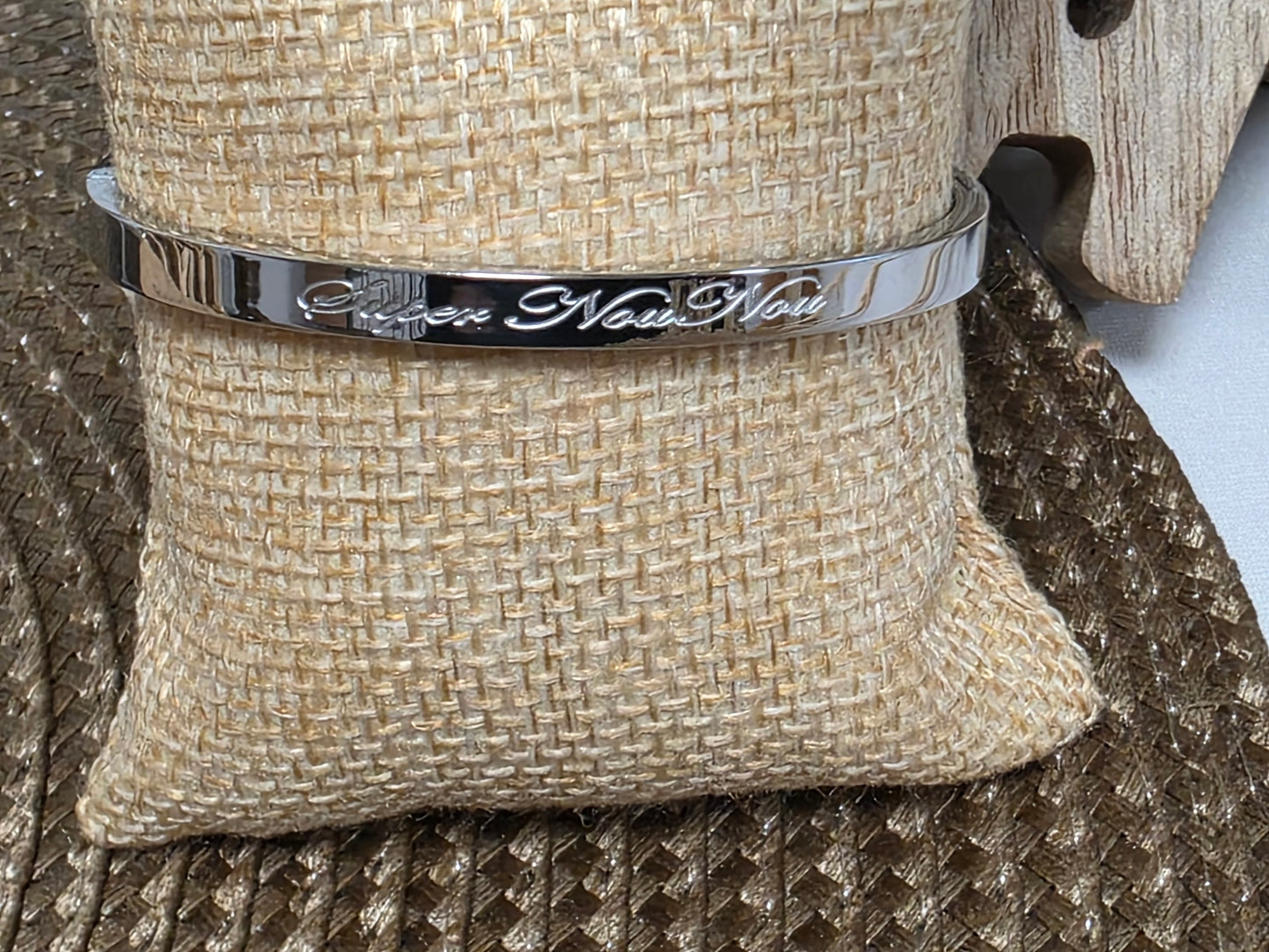 LES BRACELETS A MESSAGE " SUPER NOUNOU " Argenté