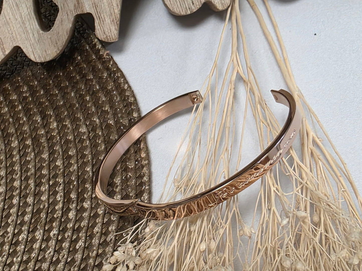 LES BRACELETS A MESSAGE " JE T'AIME MON COEUR " Cuivré