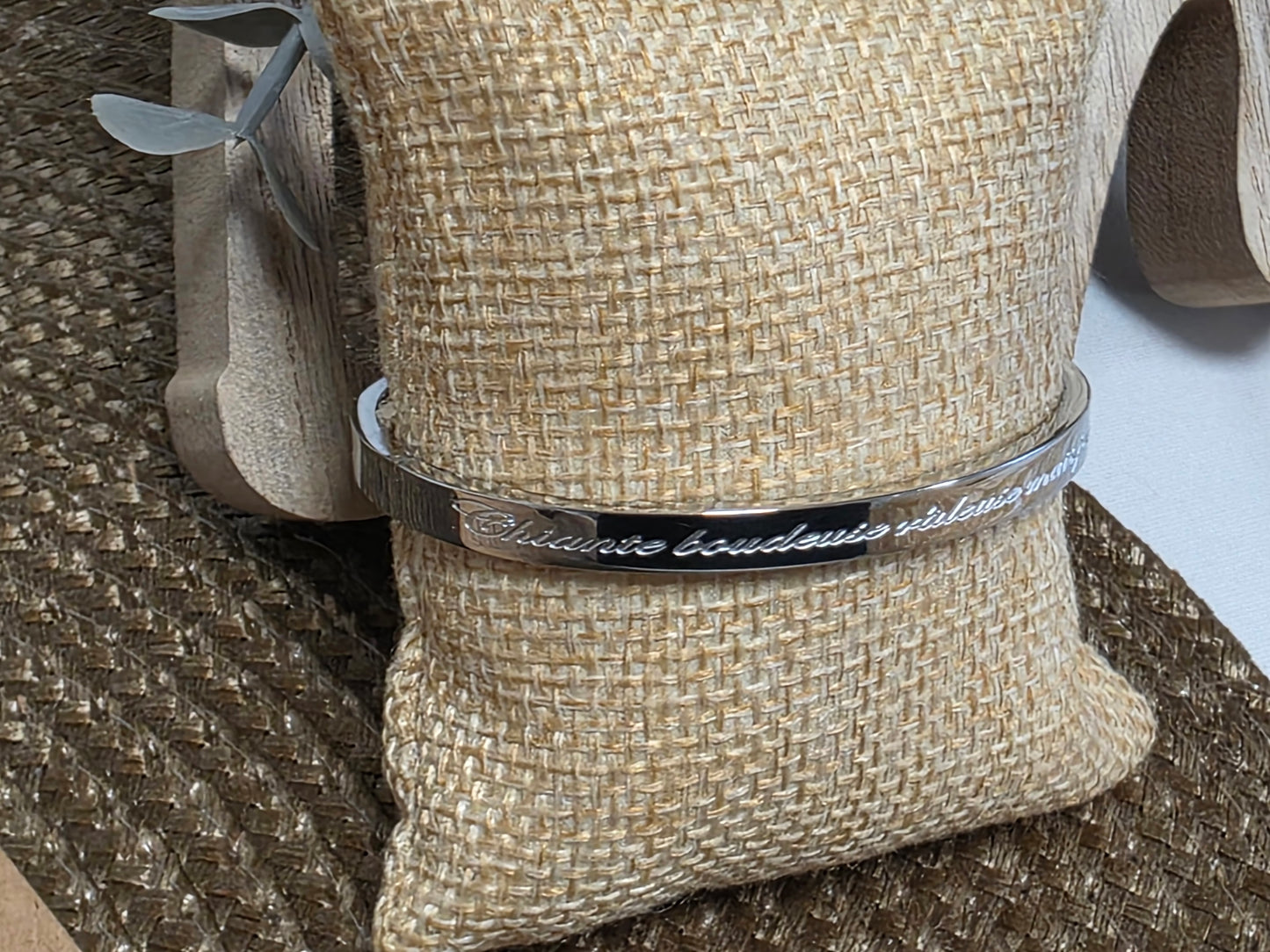 LES BRACELETS A MESSAGE " CHIANTE BOUDEUSE RALEUSE MAIS PRINCESSE " Argenté