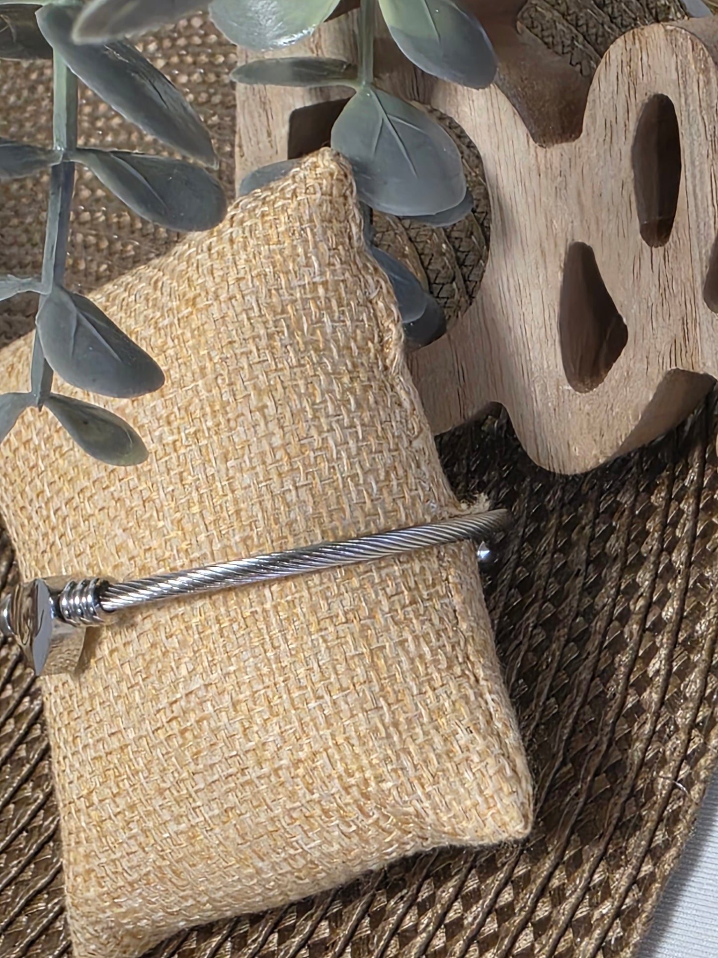 LES BRACELETS LETTRE " A" Argenté