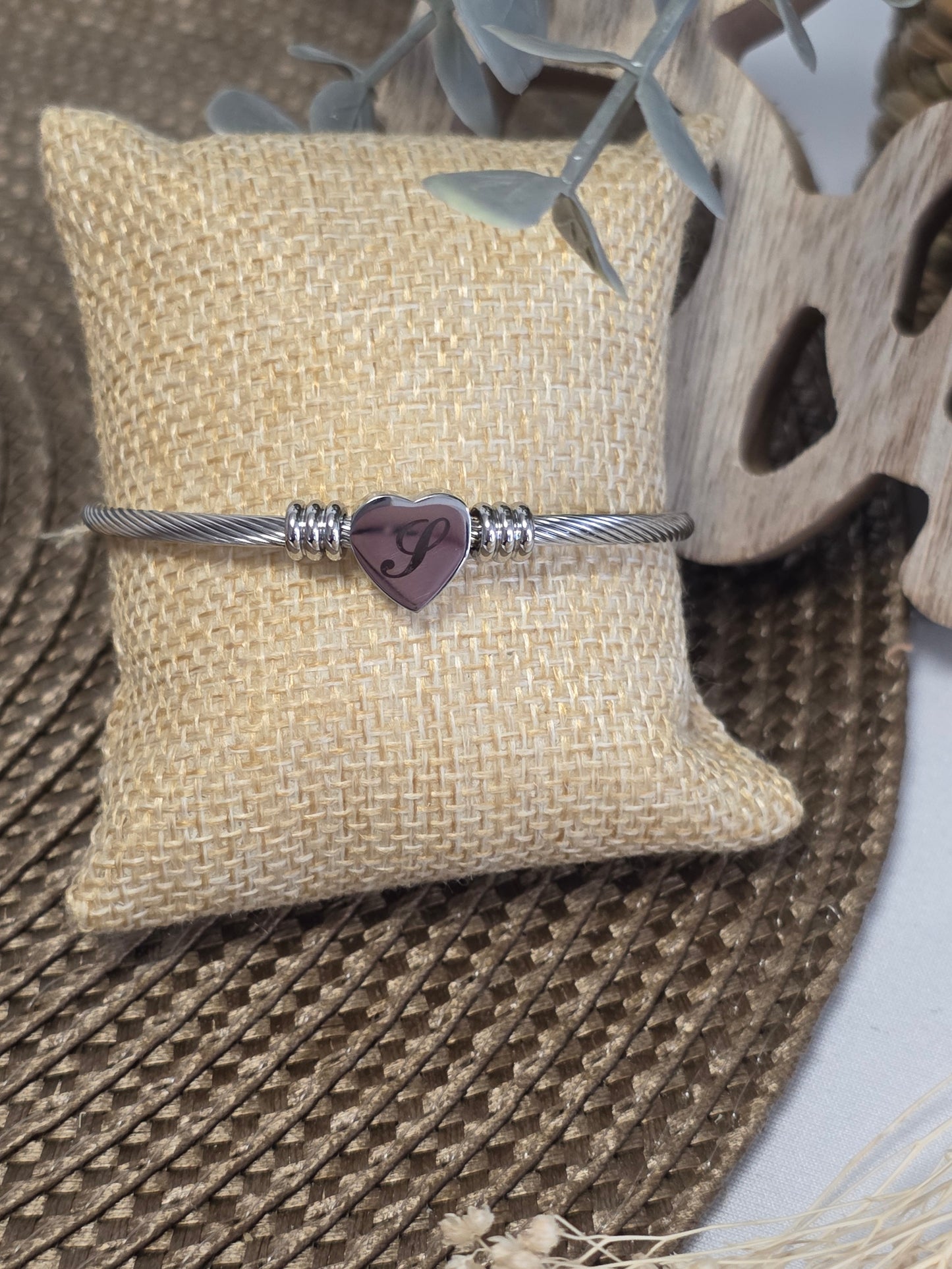 LES BRACELETS LETTRE " S " Argenté