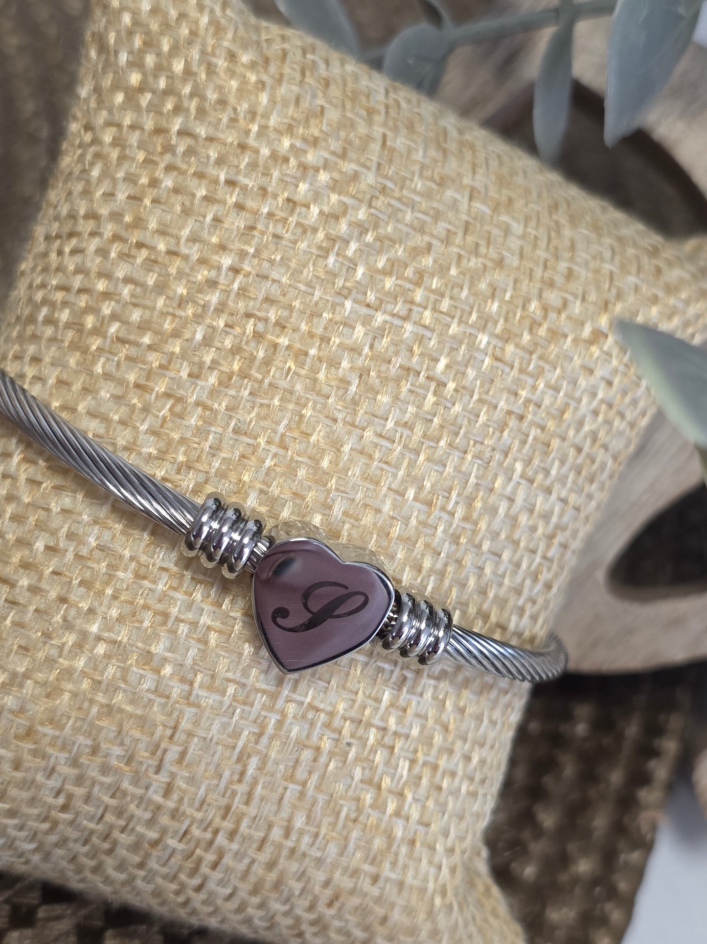 LES BRACELETS LETTRE " S " Argenté