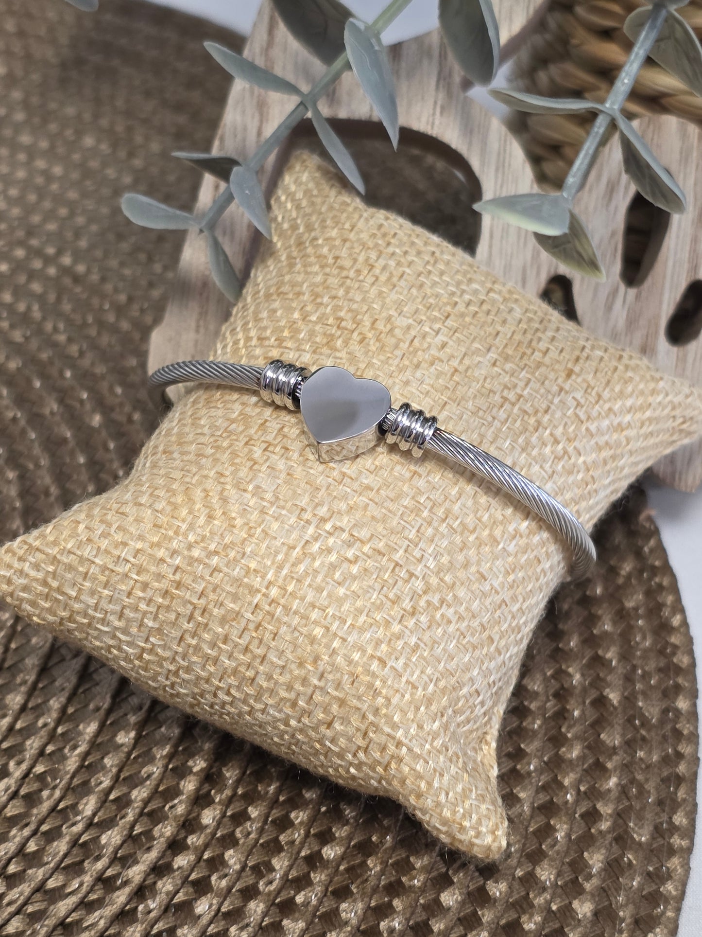 LES BRACELETS COEUR Argenté