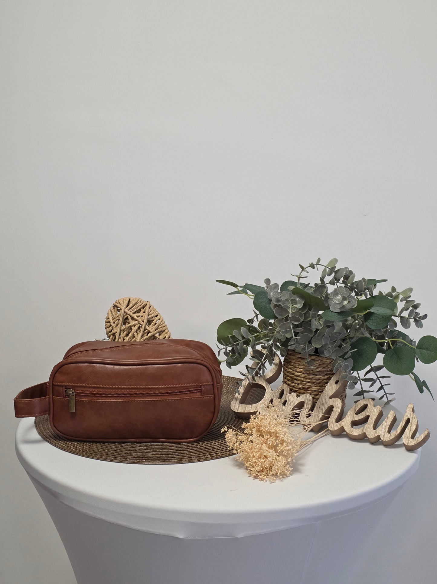 Trousse de Toilette Masculin Brun
