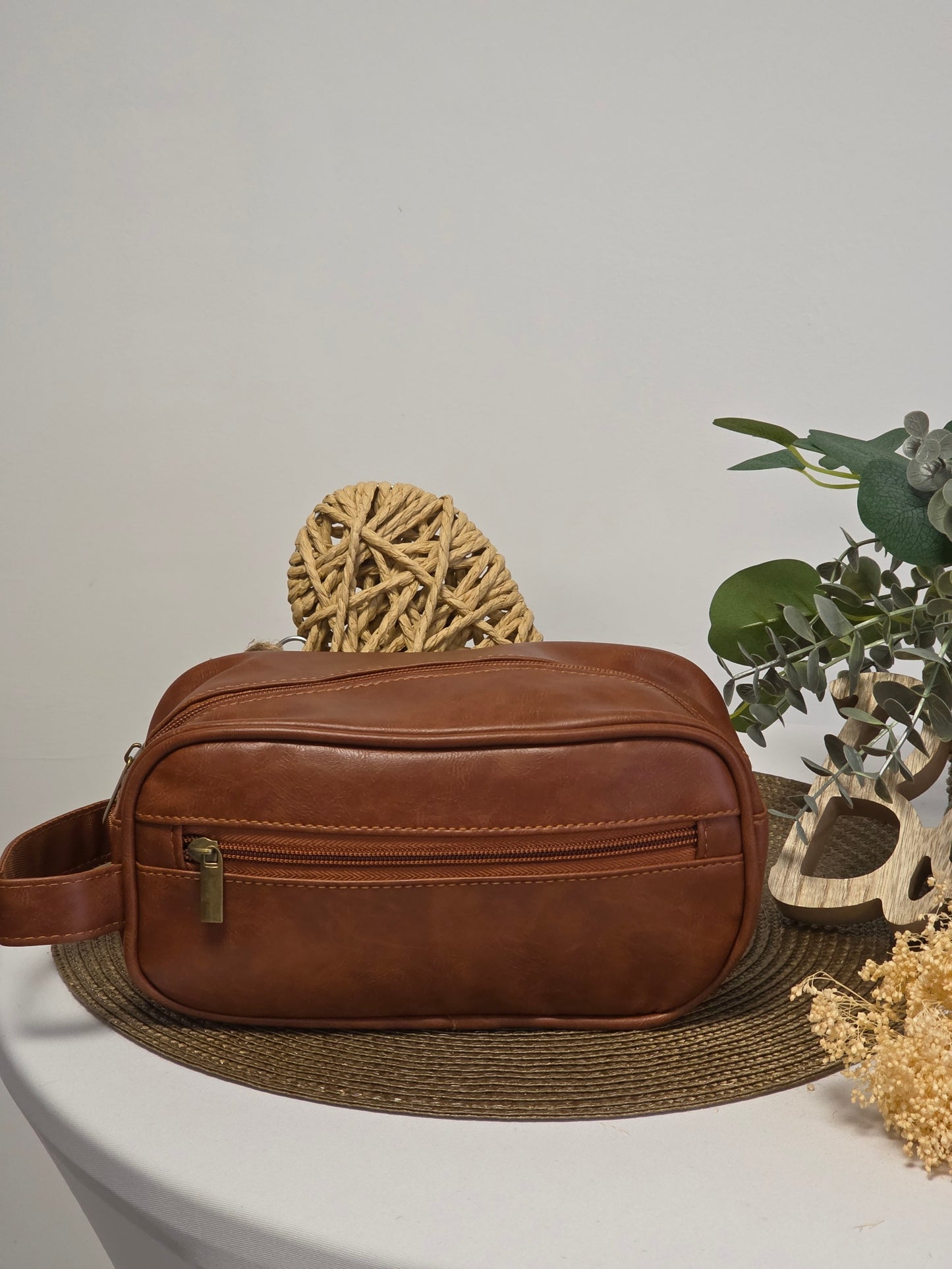 Trousse de Toilette Masculin Brun