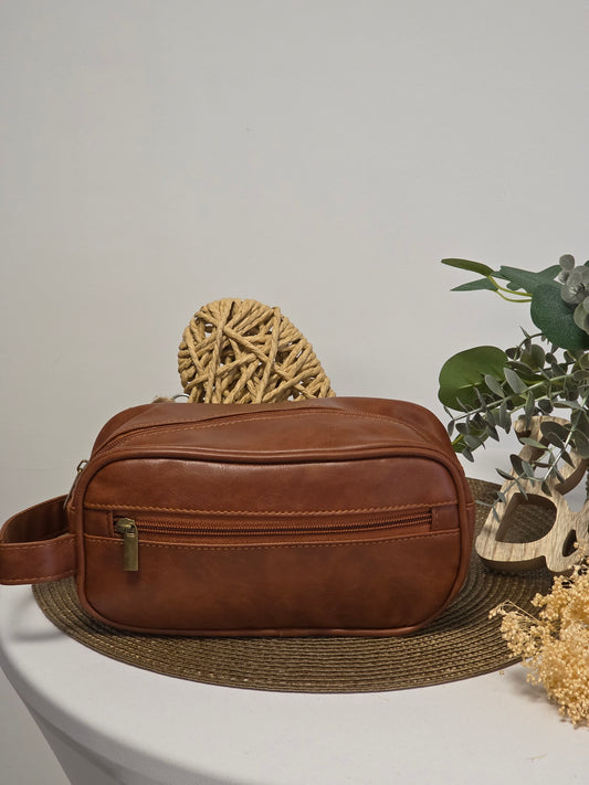 Trousse de Toilette Masculin Brun