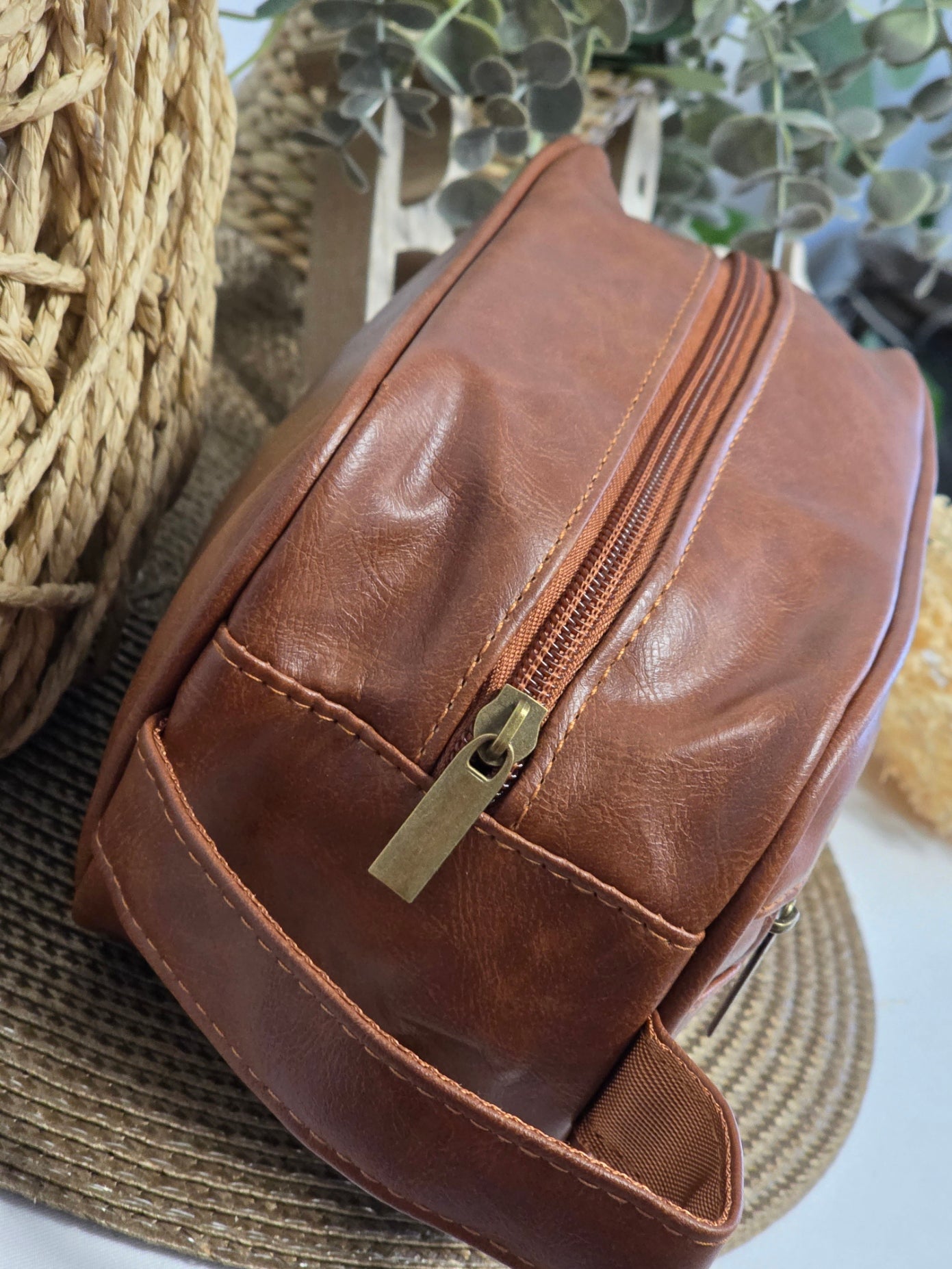 Trousse de Toilette Masculin Brun