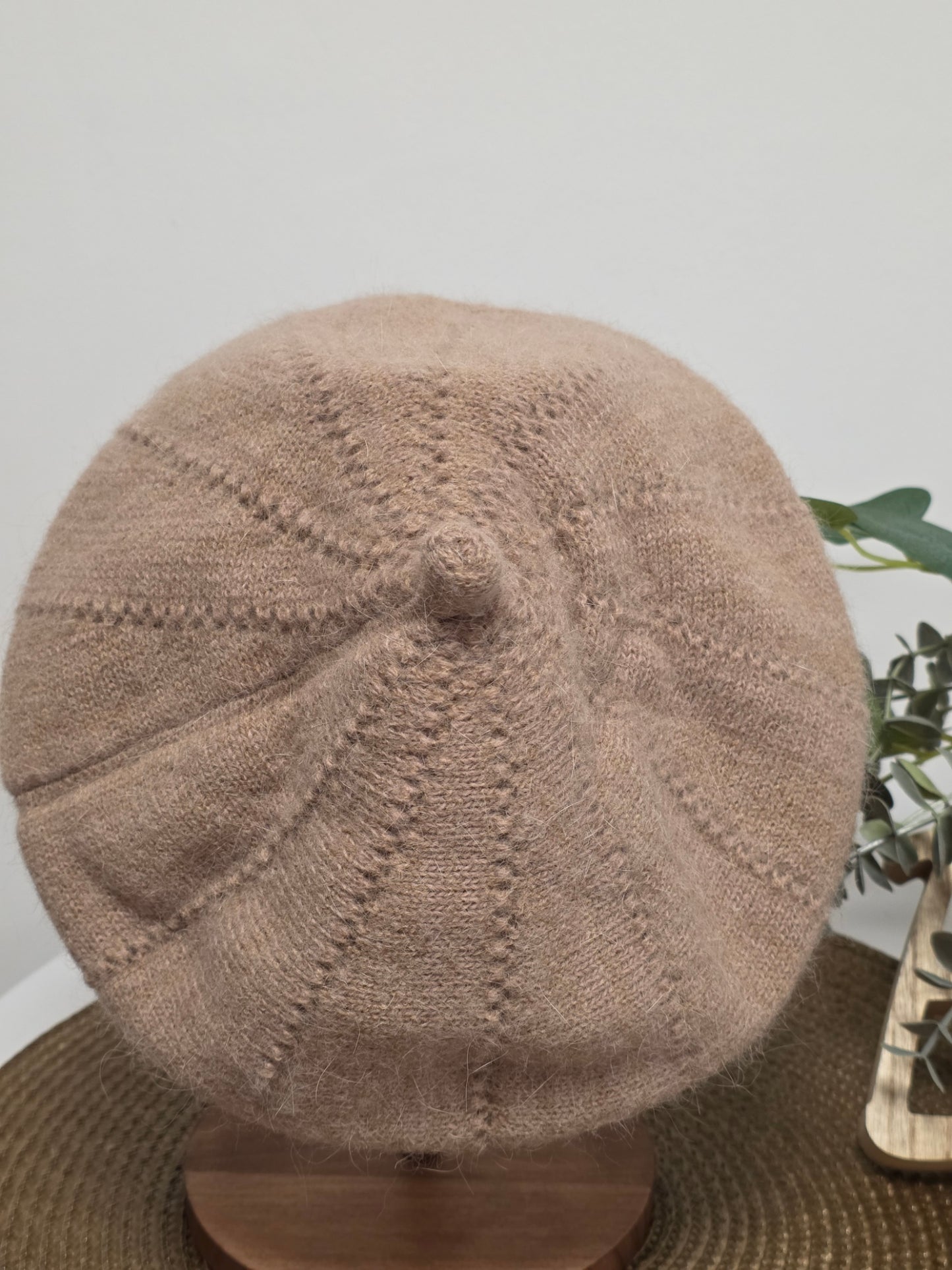 Nos Bérets en Flanelle Beige Rosé