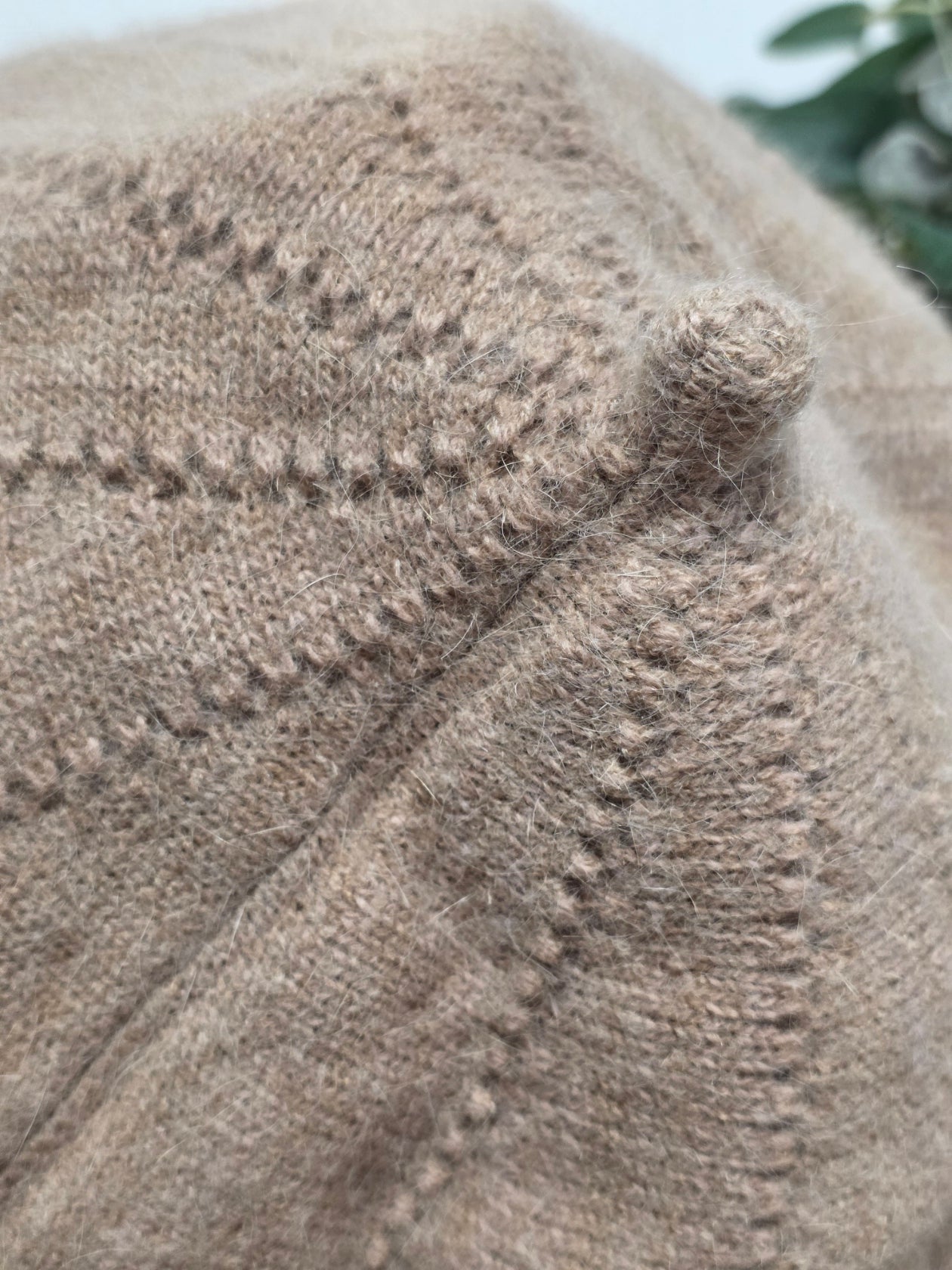 Nos Bérets en Flanelle Beige Rosé