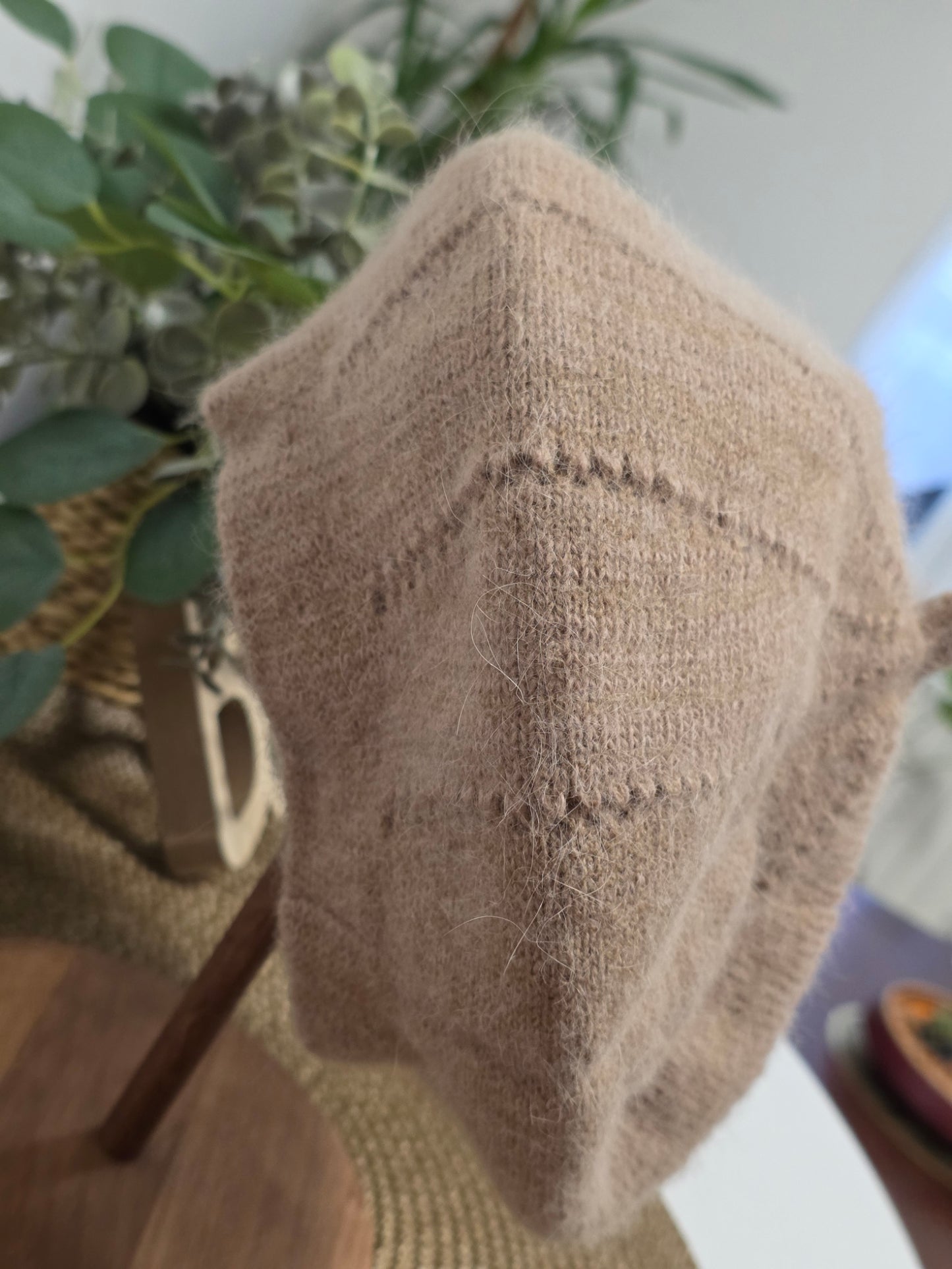 Nos Bérets en Flanelle Beige Rosé