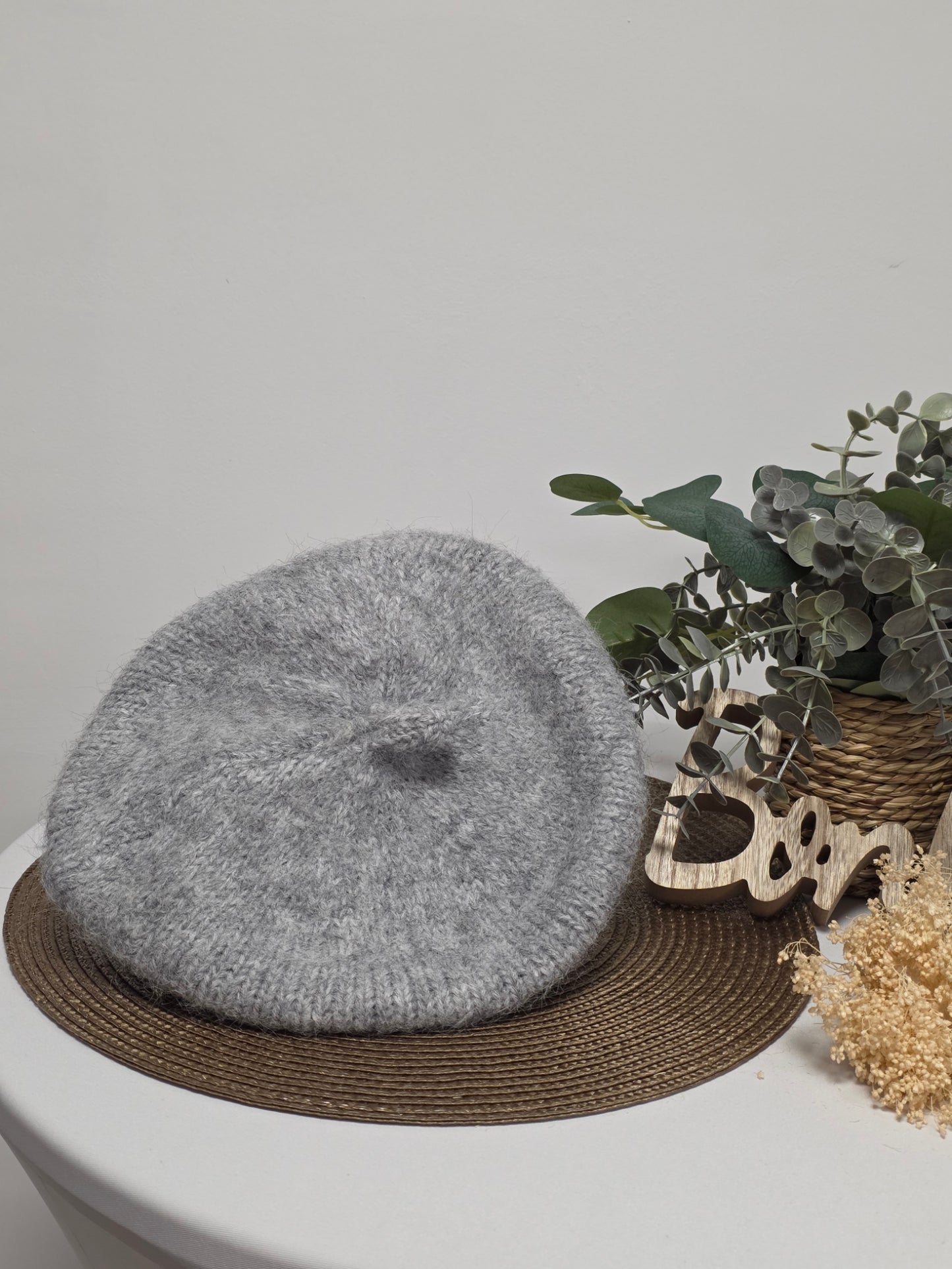 Nos Bérets en Flanelle Gris Clair