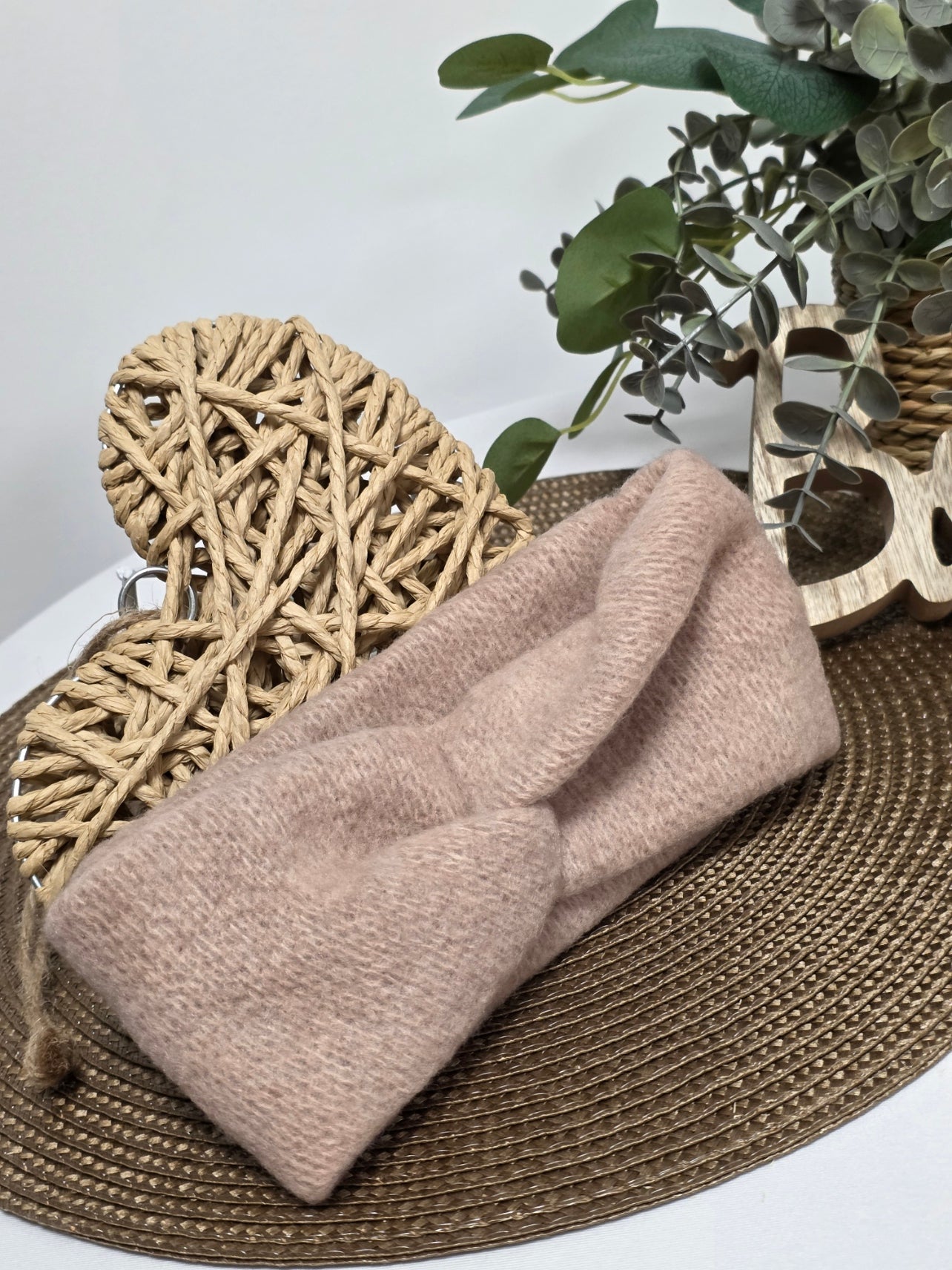 Nos Bandeaux Cache Oreille Flanelle Rose Clair