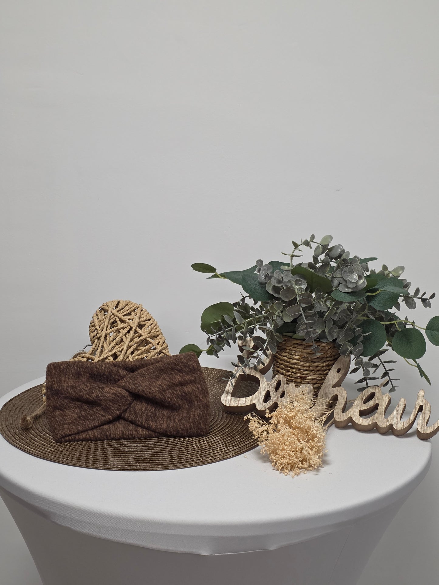 Nos Bandeaux Cache Oreille Flanelle Marron