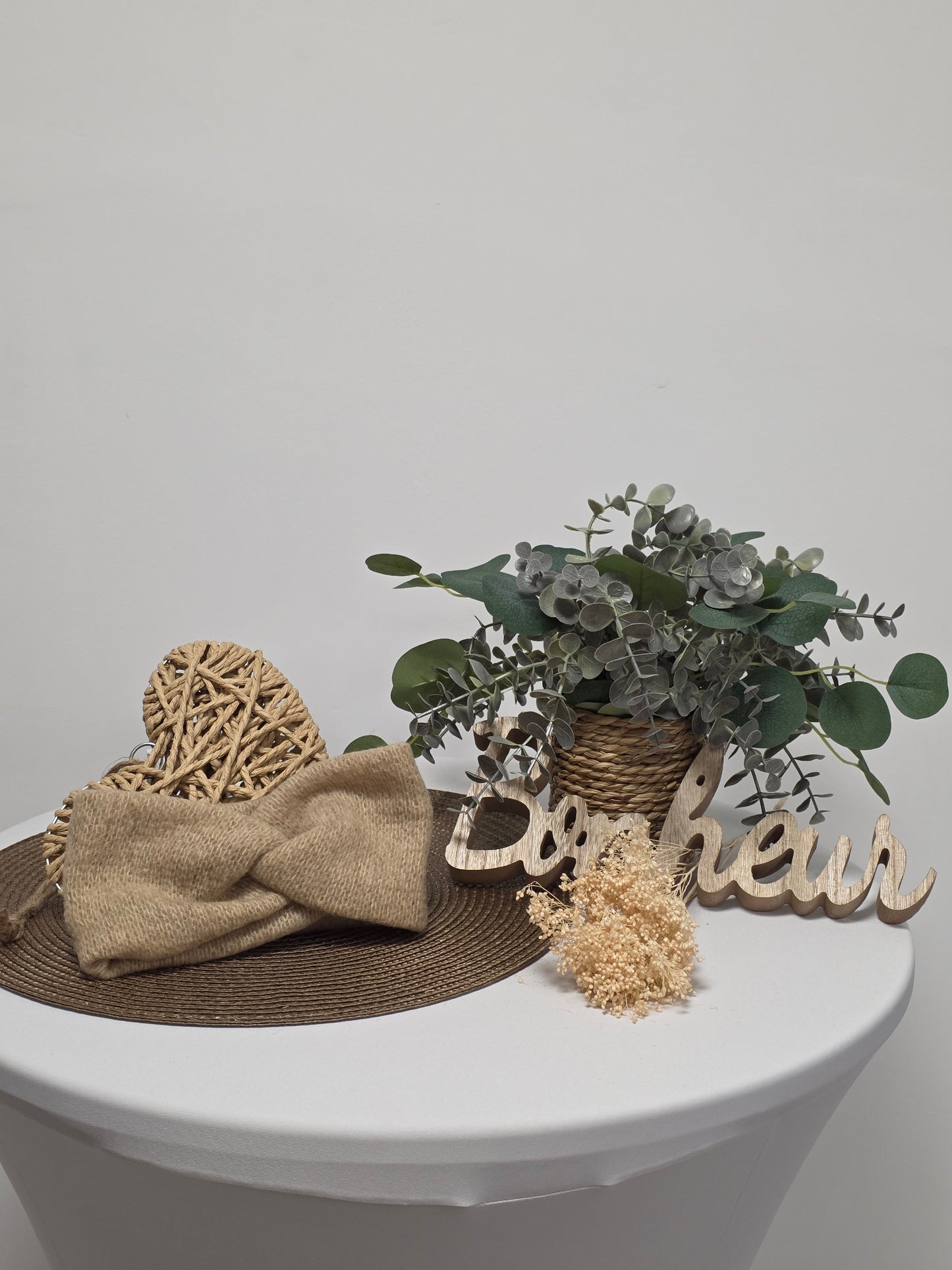 Nos Bandeaux Cache Oreille Flanelle Beige Taupe