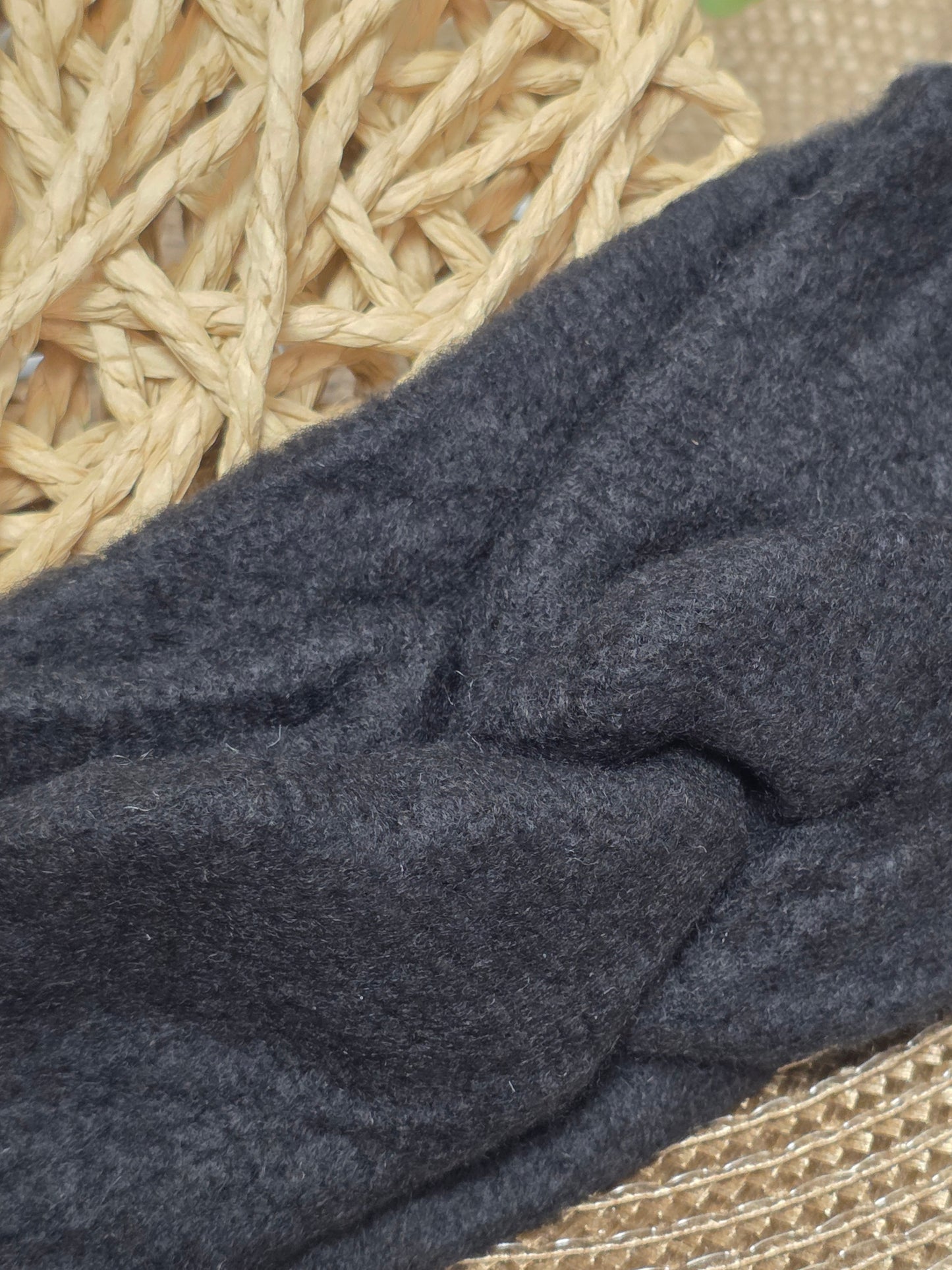 Nos Bandeaux Cache Oreille Flanelle Noir