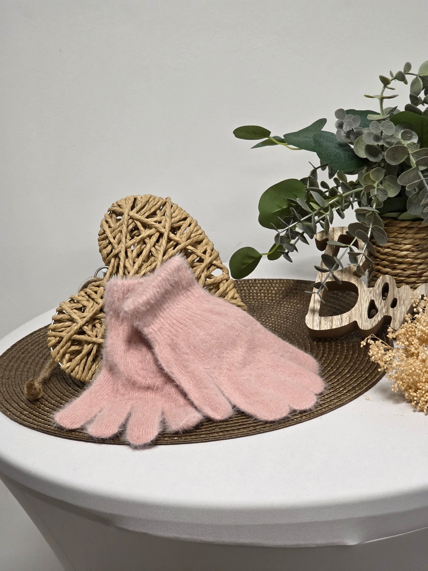 Nos Gants en Laine Femme Rose