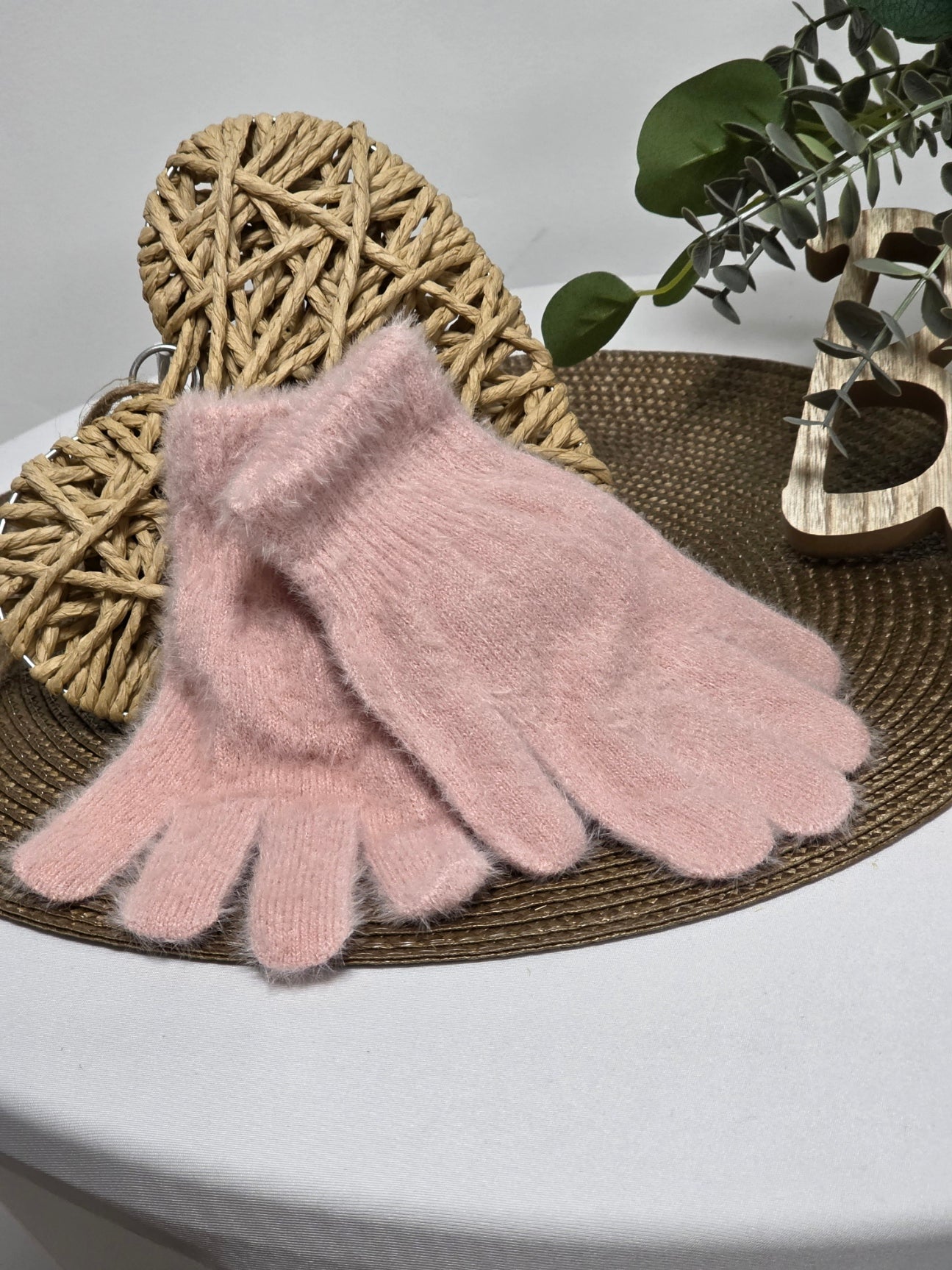 Nos Gants en Laine Femme Rose